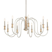 Kichler Karthe 42 in. 9-Light Chandelier, Brushed Nickel