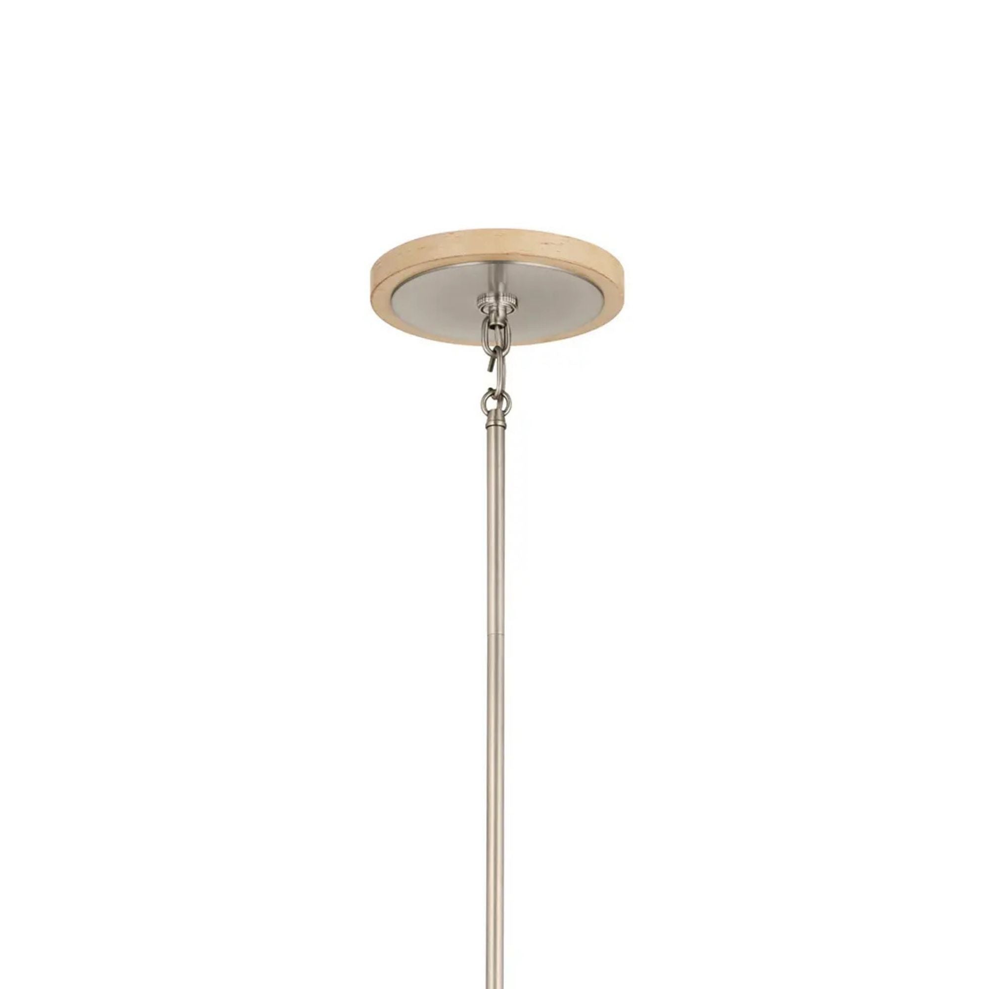 Kichler Karthe 42 in. 12-Light Chandelier, Brushed Nickel & Beech