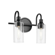 Kichler Lighting - Kavi 13" 2-Light Bath Vanity Light, Black Finish | Bees Lighting