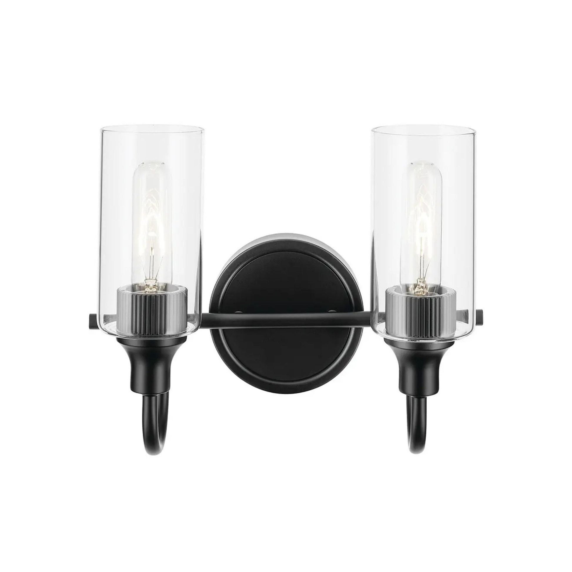 Kichler Lighting - Kavi 13" 2-Light Bath Vanity Light, Black Finish | Bees Lighting