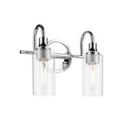 Kichler Lighting - Kavi 13" 2-Light Bath Vanity Light, Chrome Finish | Bees Lighting