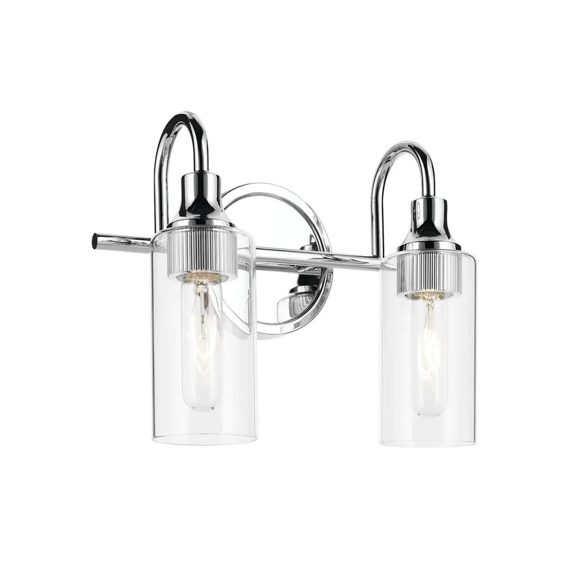 Kichler Lighting - Kavi 13" 2-Light Bath Vanity Light, Chrome Finish | Bees Lighting