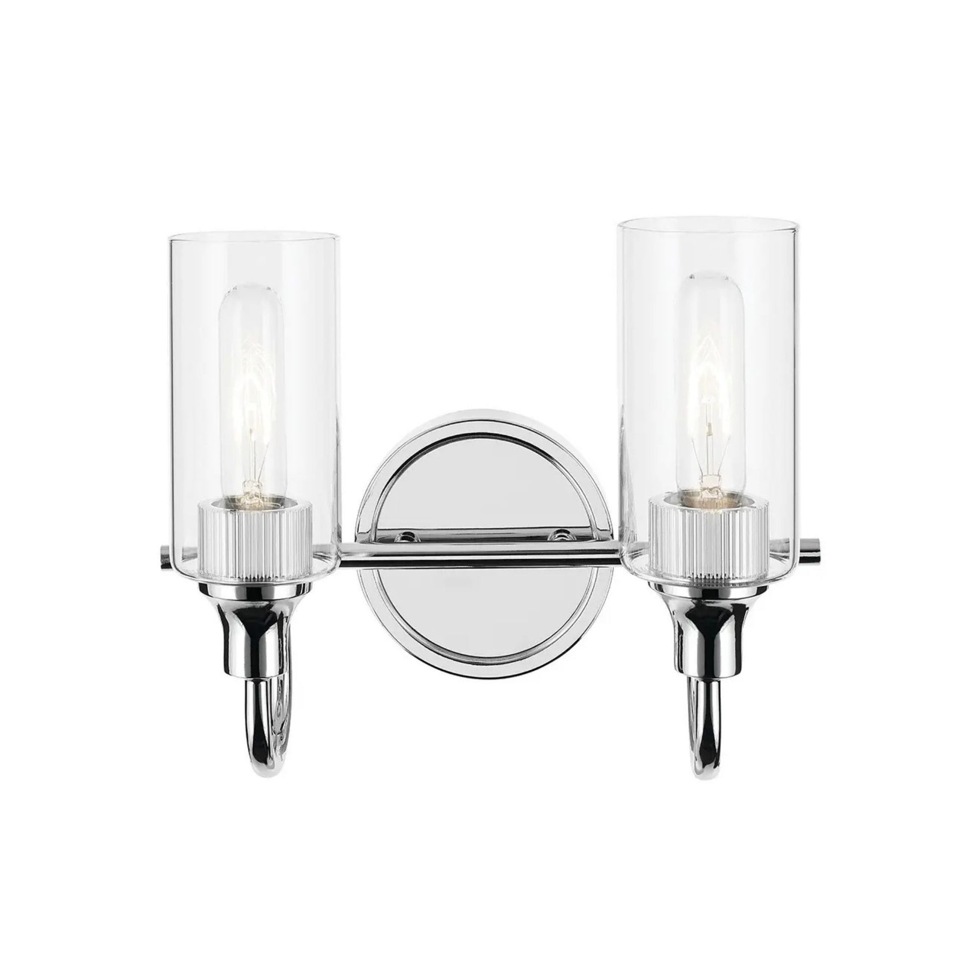 Kichler Lighting - Kavi 13" 2-Light Bath Vanity Light, Chrome Finish | Bees Lighting