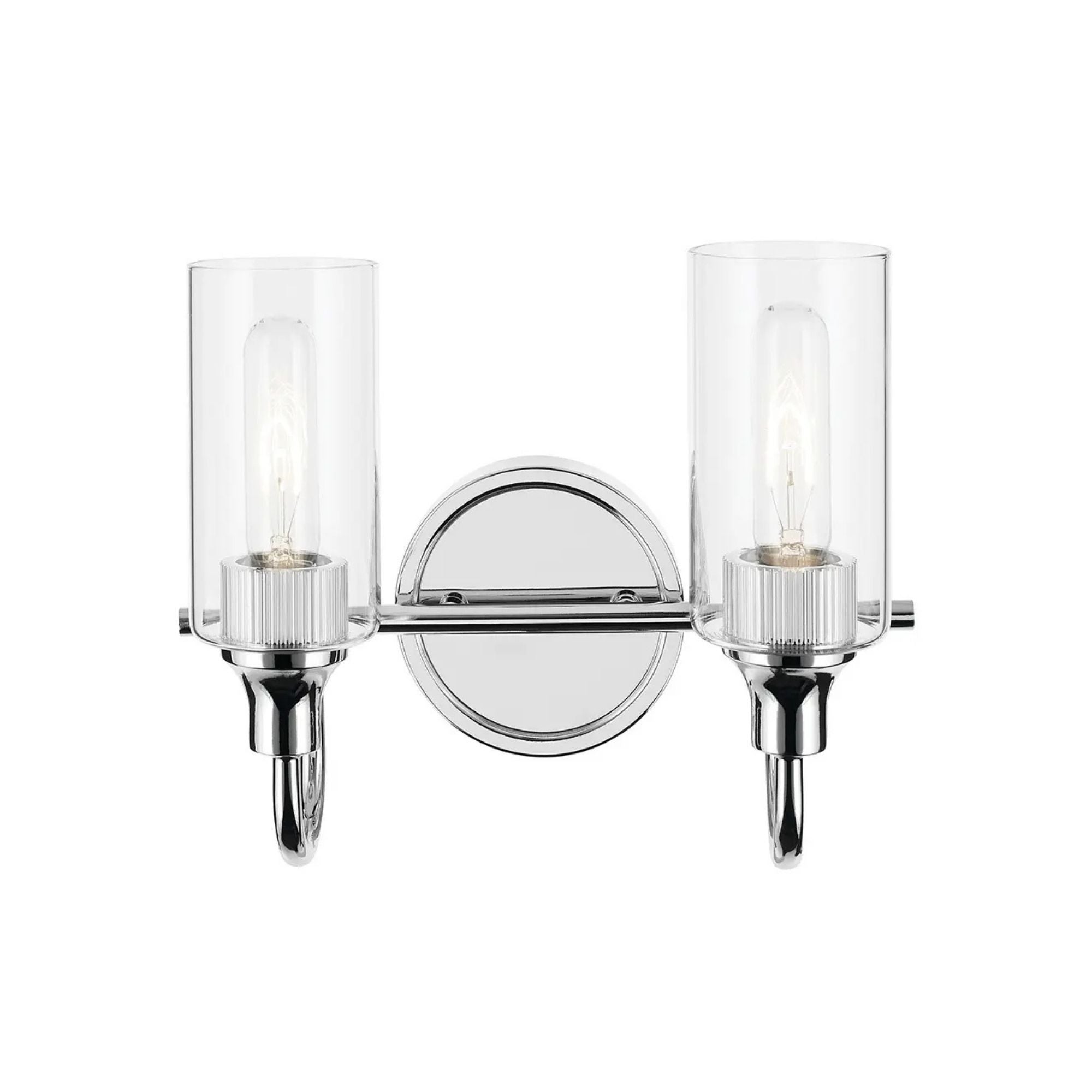 Kichler Lighting - Kavi 13" 2-Light Bath Vanity Light, Chrome Finish | Bees Lighting