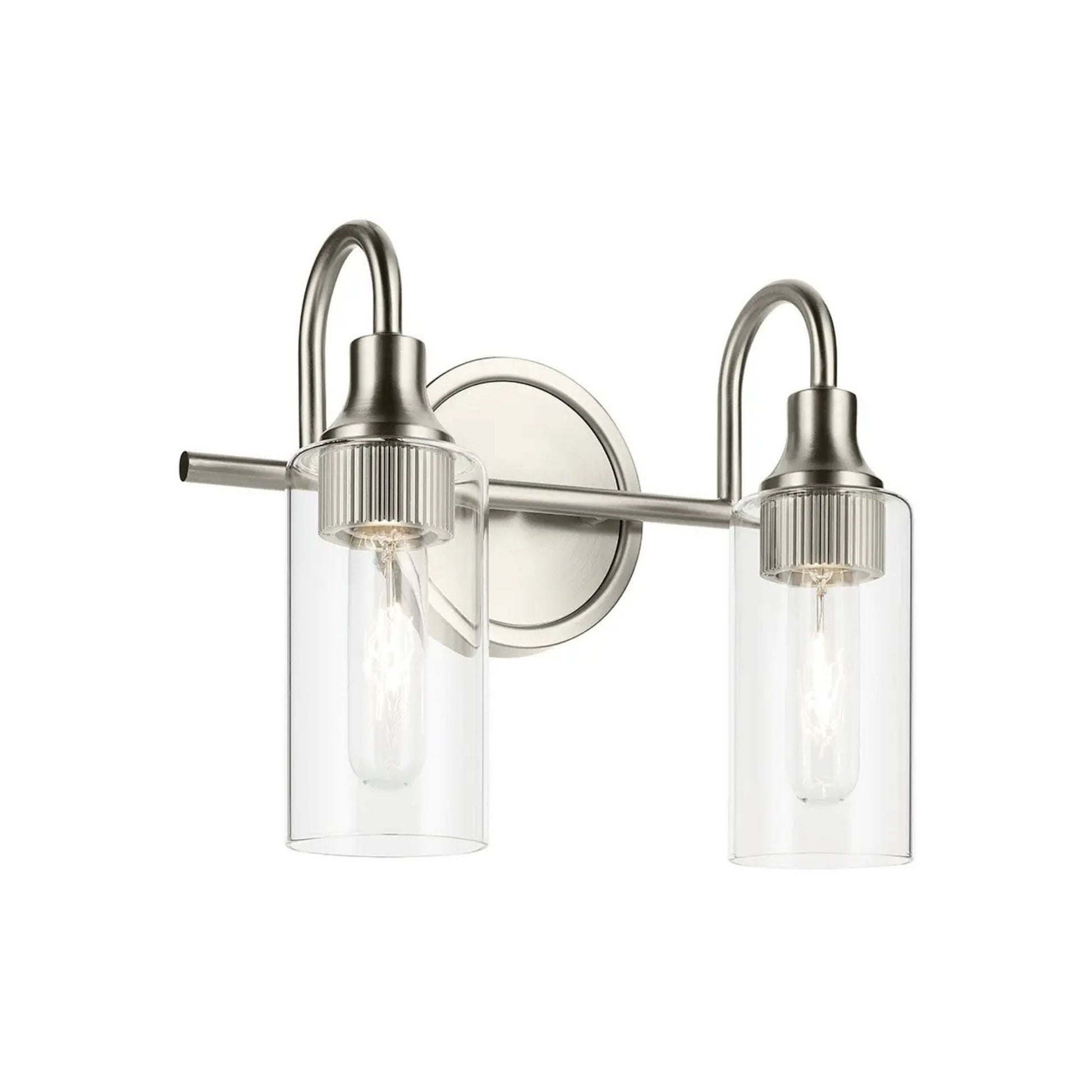 Kichler Lighting - Kavi 13" 2-Light Bath Vanity Light, Brushed Nickel Finish | Bees Lighting
