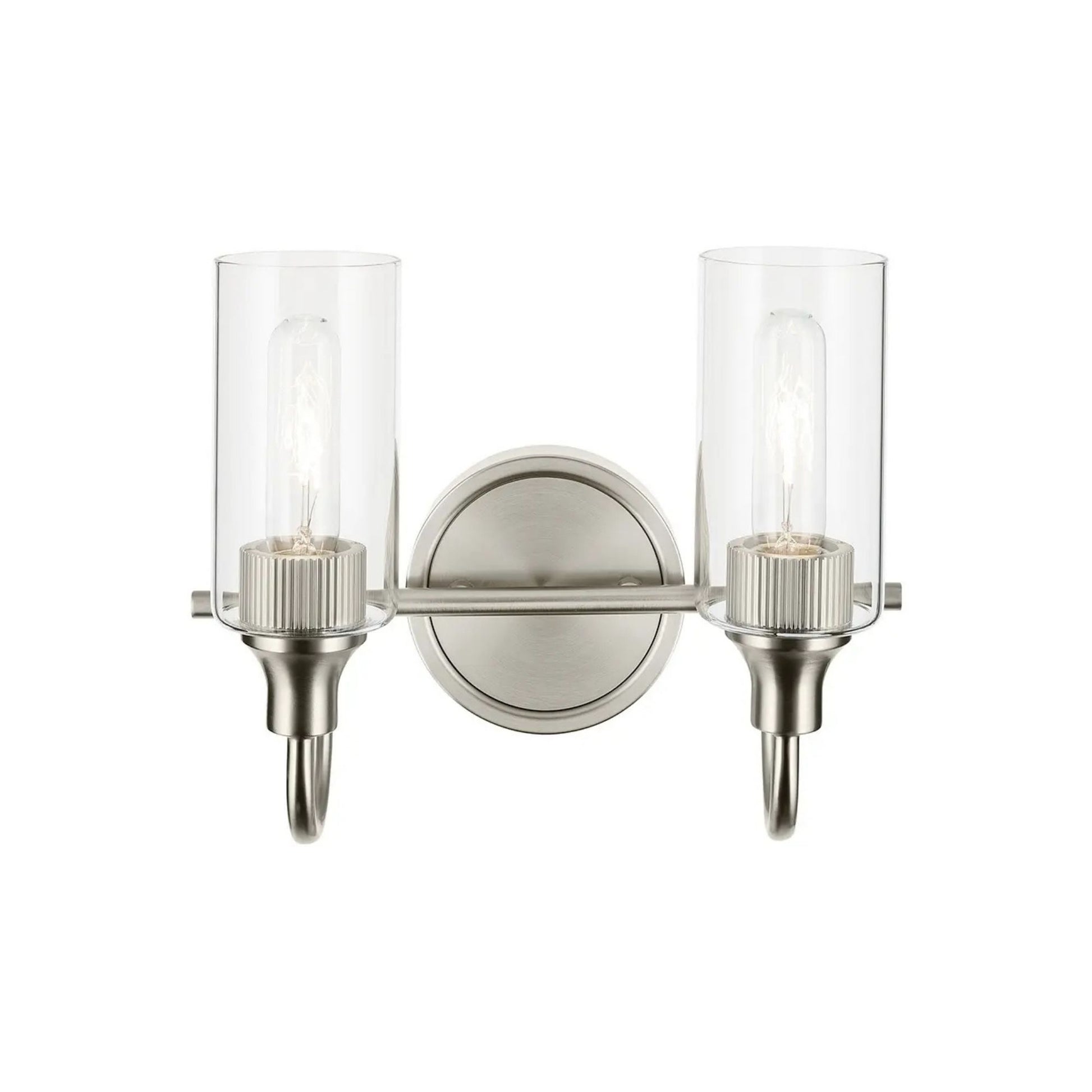 Kichler Lighting - Kavi 13" 2-Light Bath Vanity Light, Brushed Nickel Finish | Bees Lighting