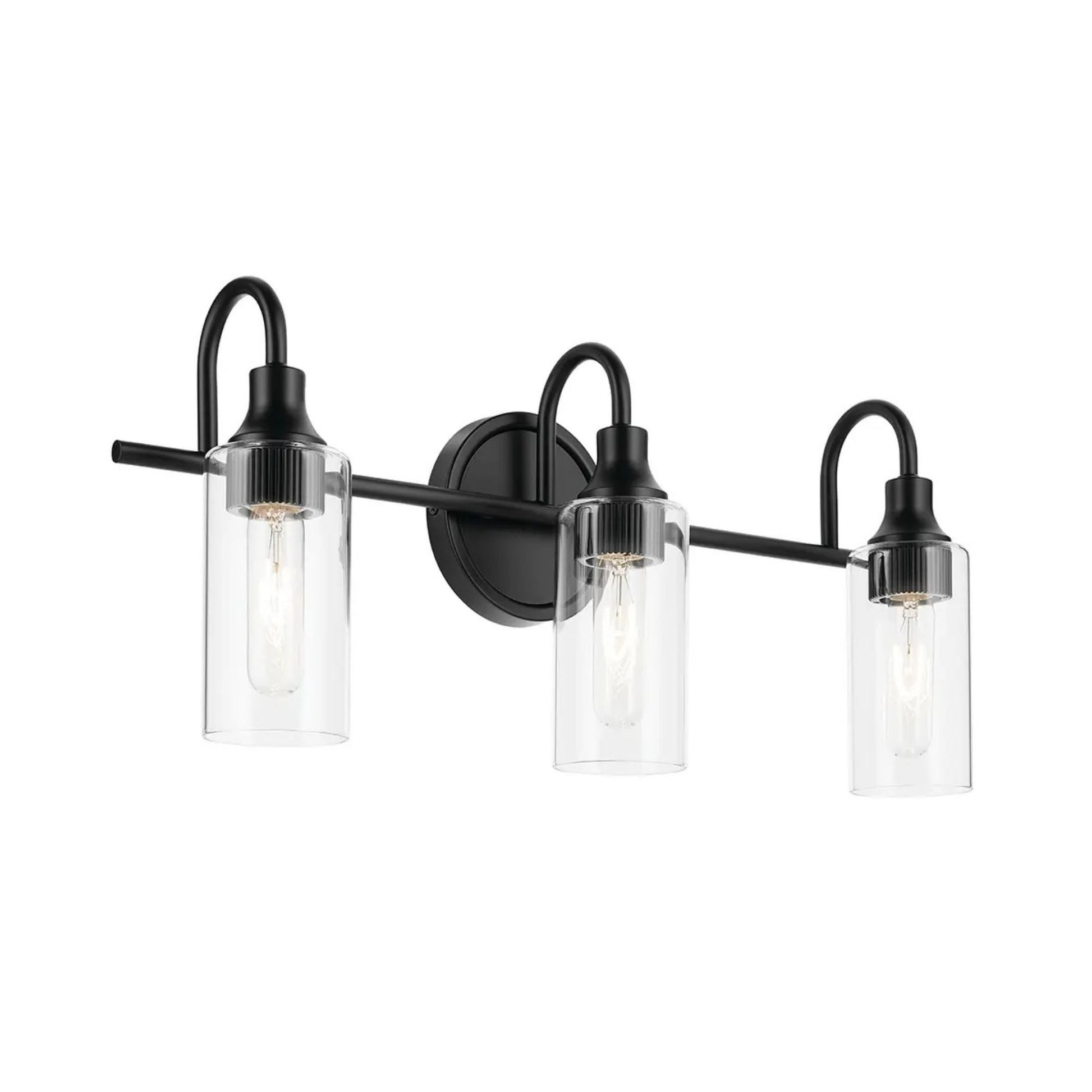 Kichler Lighting - Kavi 23" 3-Light Bath Vanity Light, Black Finish | Bees Lighting