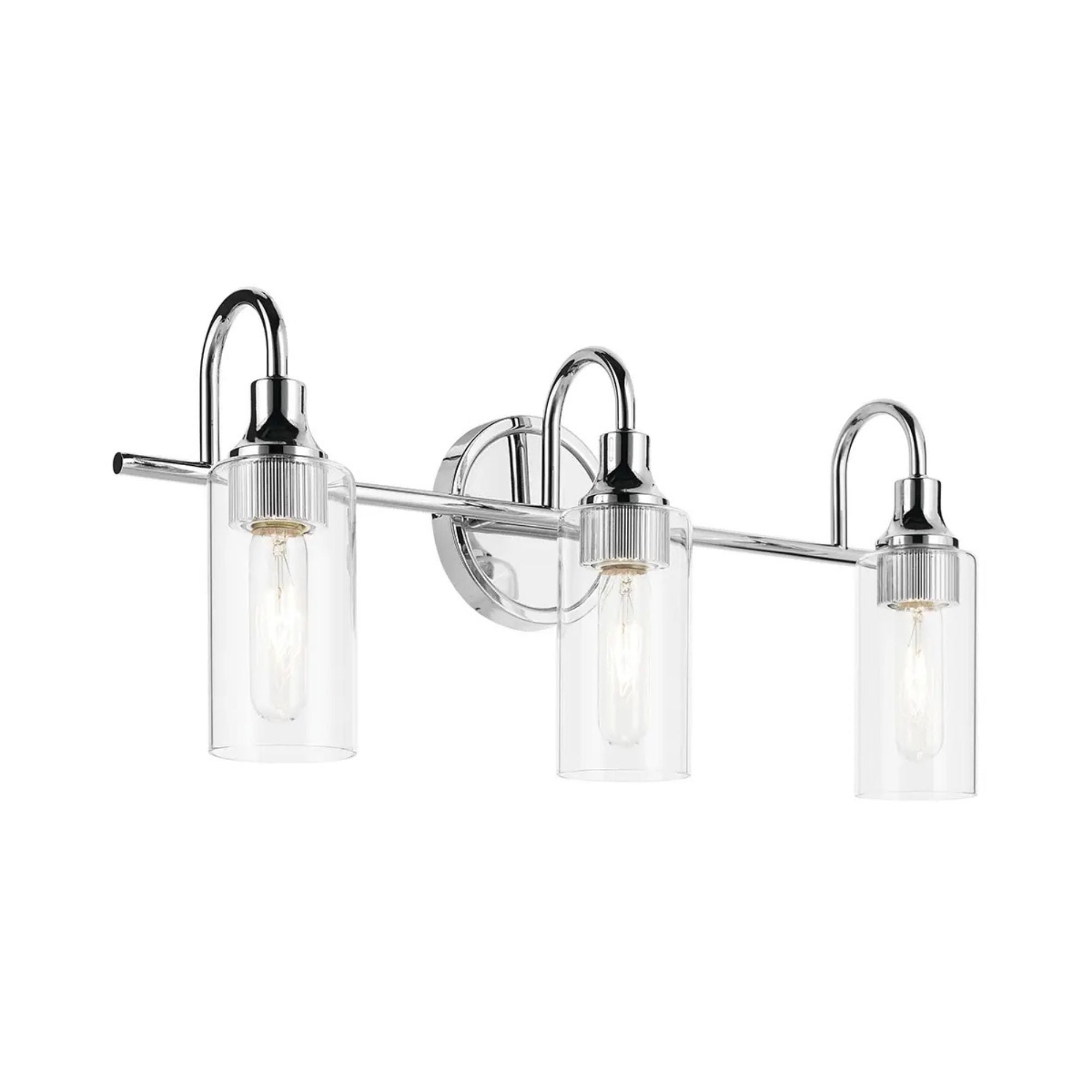 Kavi 23" 3-Light Bath Vanity Light, Chrome Finish
