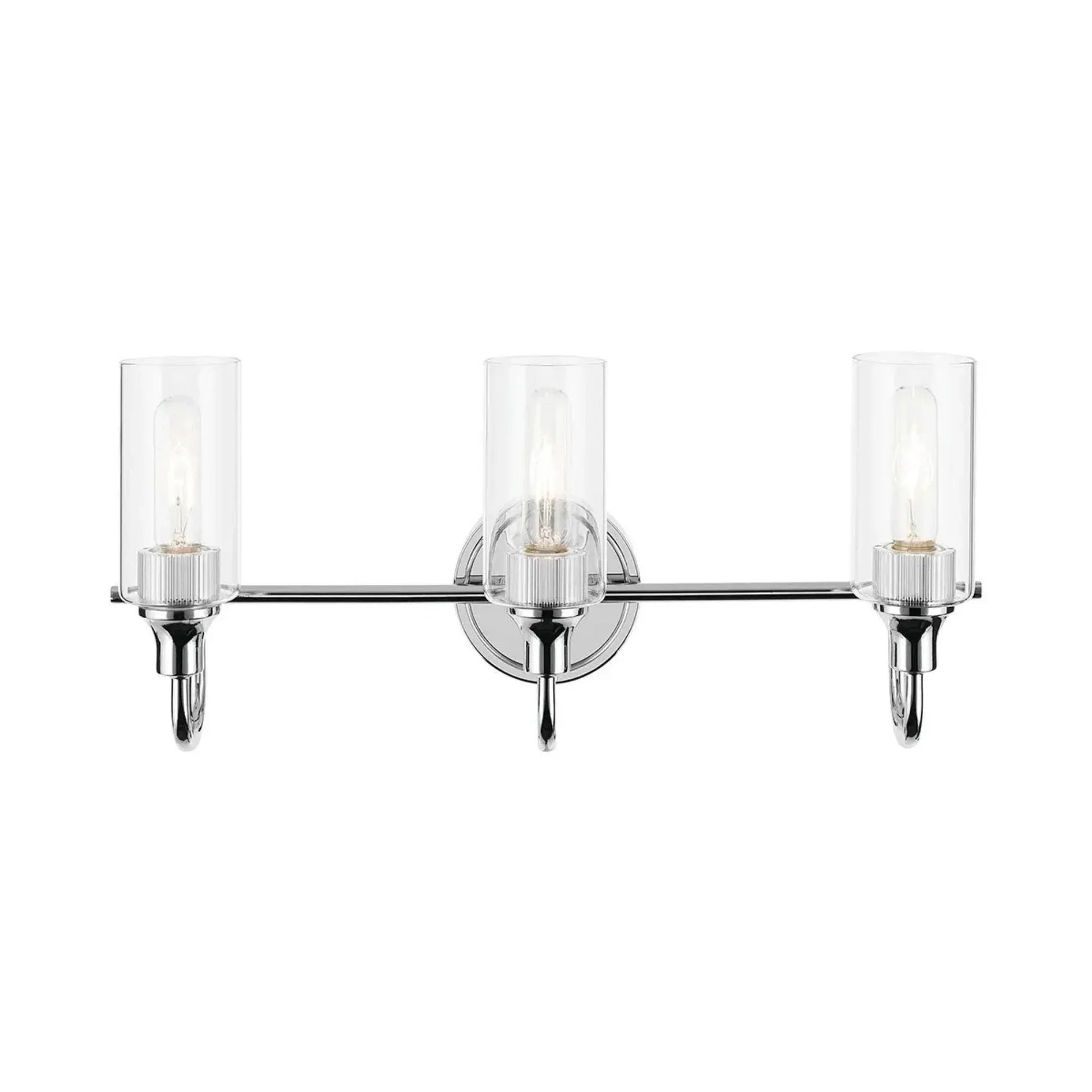 Kichler Lighting - Kavi 23" 3-Light Bath Vanity Light, Chrome Finish | Bees Lighting