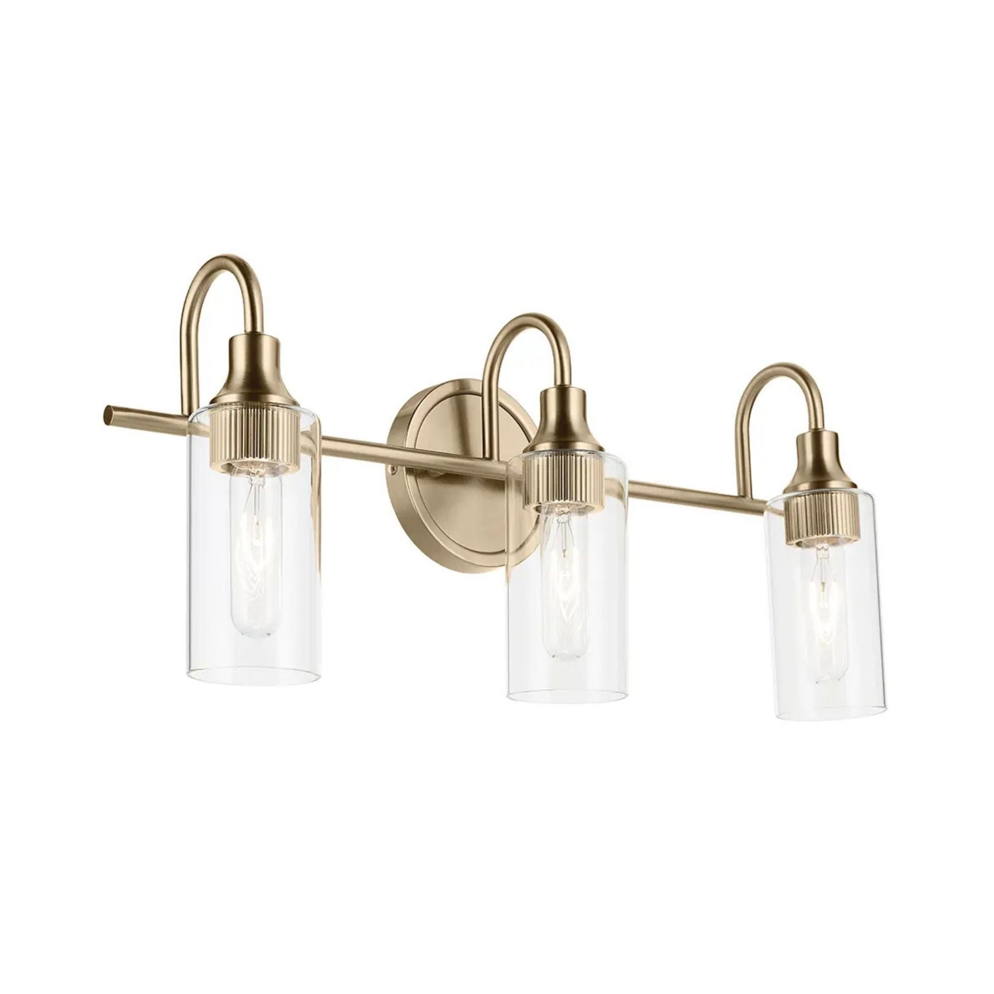 Kichler Lighting - Kavi 23" 3-Light Bath Vanity Light, Champagne Bronze Finish | Bees Lighting