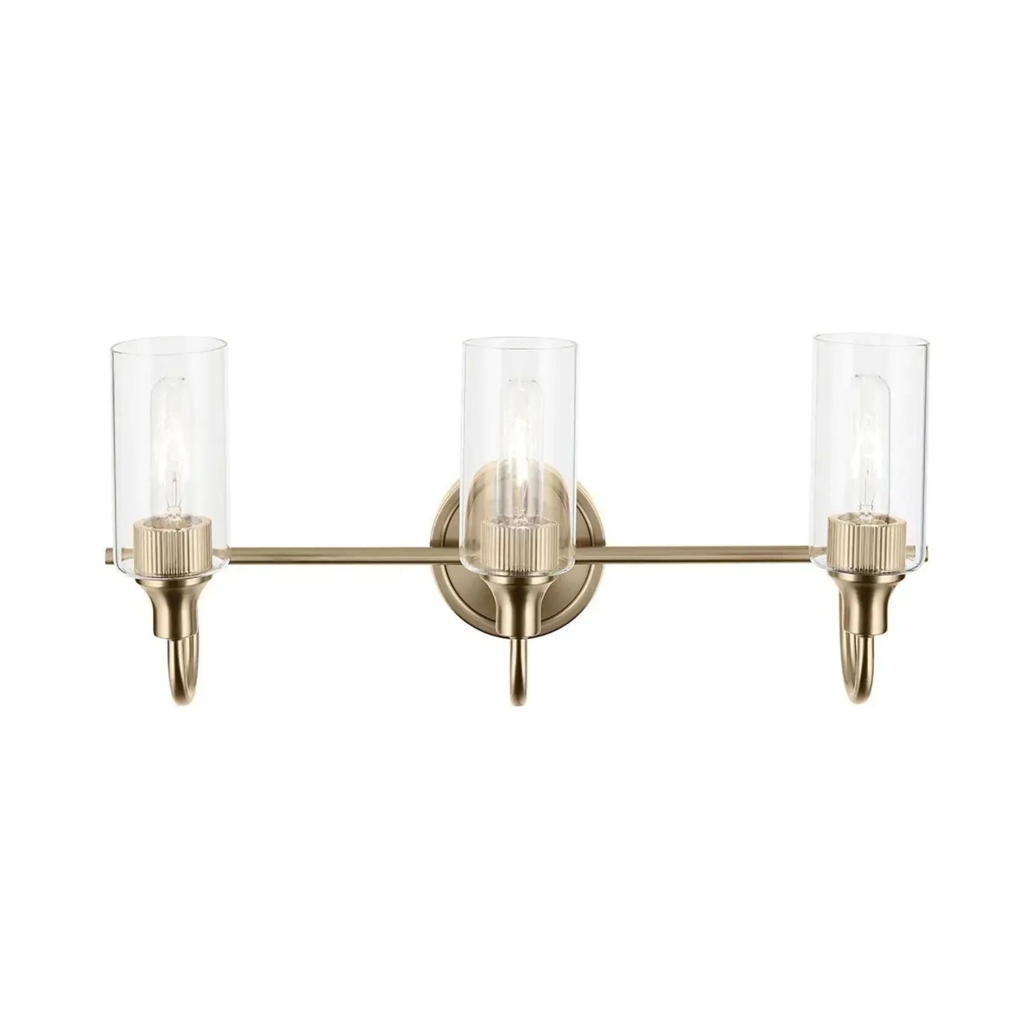 Kichler Lighting - Kavi 23" 3-Light Bath Vanity Light, Champagne Bronze Finish | Bees Lighting