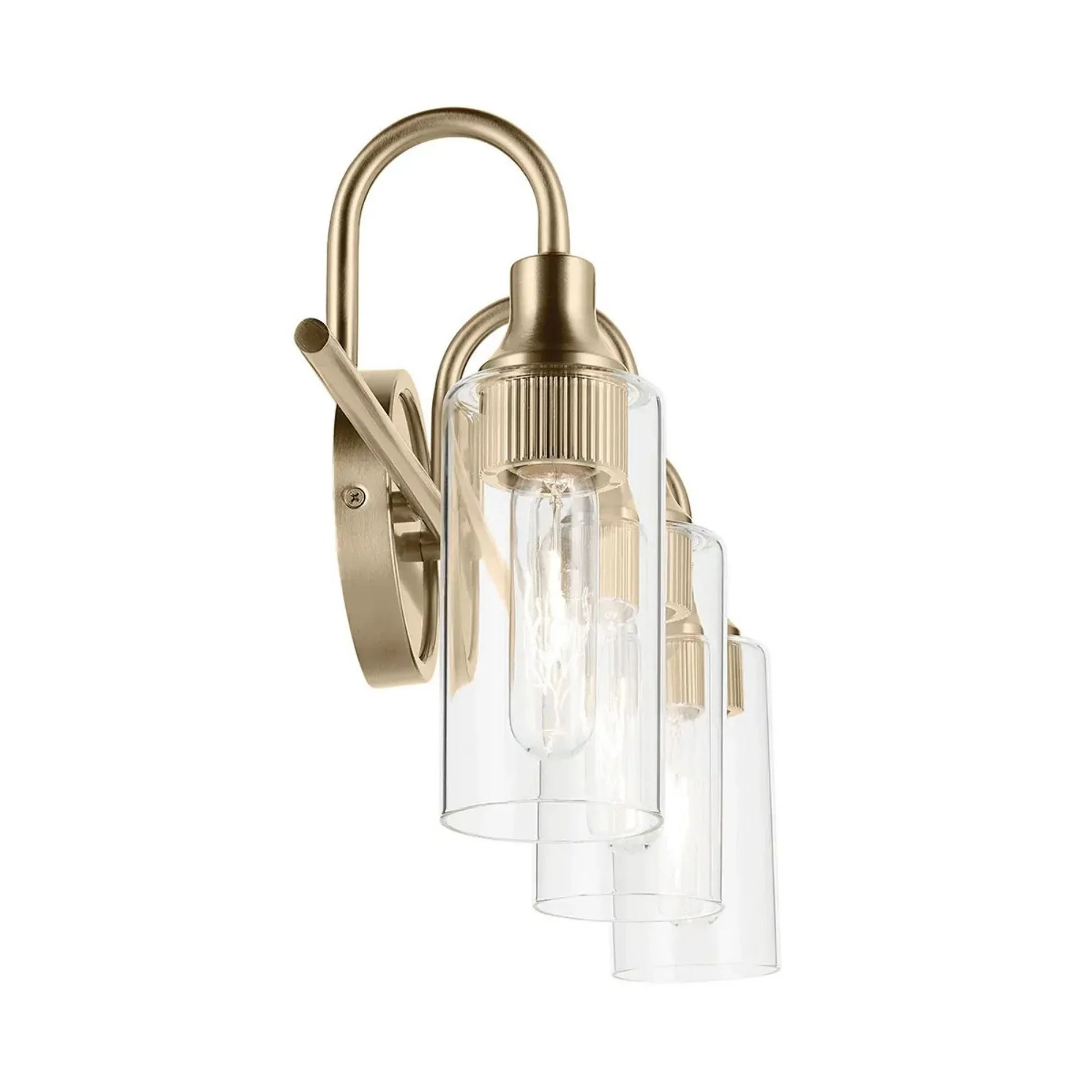 Kichler Lighting - Kavi 23" 3-Light Bath Vanity Light, Champagne Bronze Finish | Bees Lighting