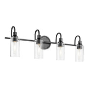 Kichler Lighting - Kavi 32" 4-Light Bath Vanity Light, Black Finish | Bees Lighting
