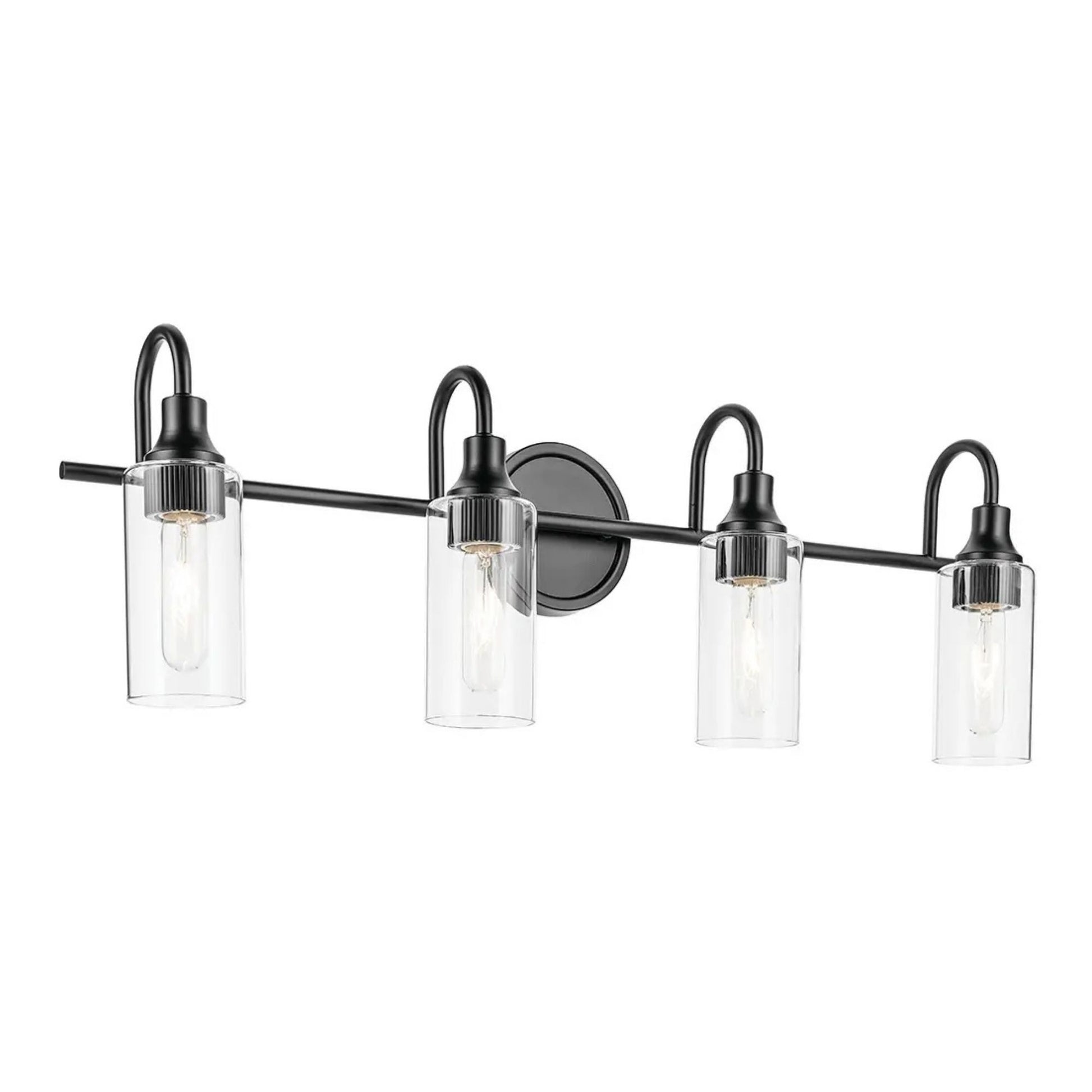Kichler Lighting - Kavi 32" 4-Light Bath Vanity Light, Black Finish | Bees Lighting