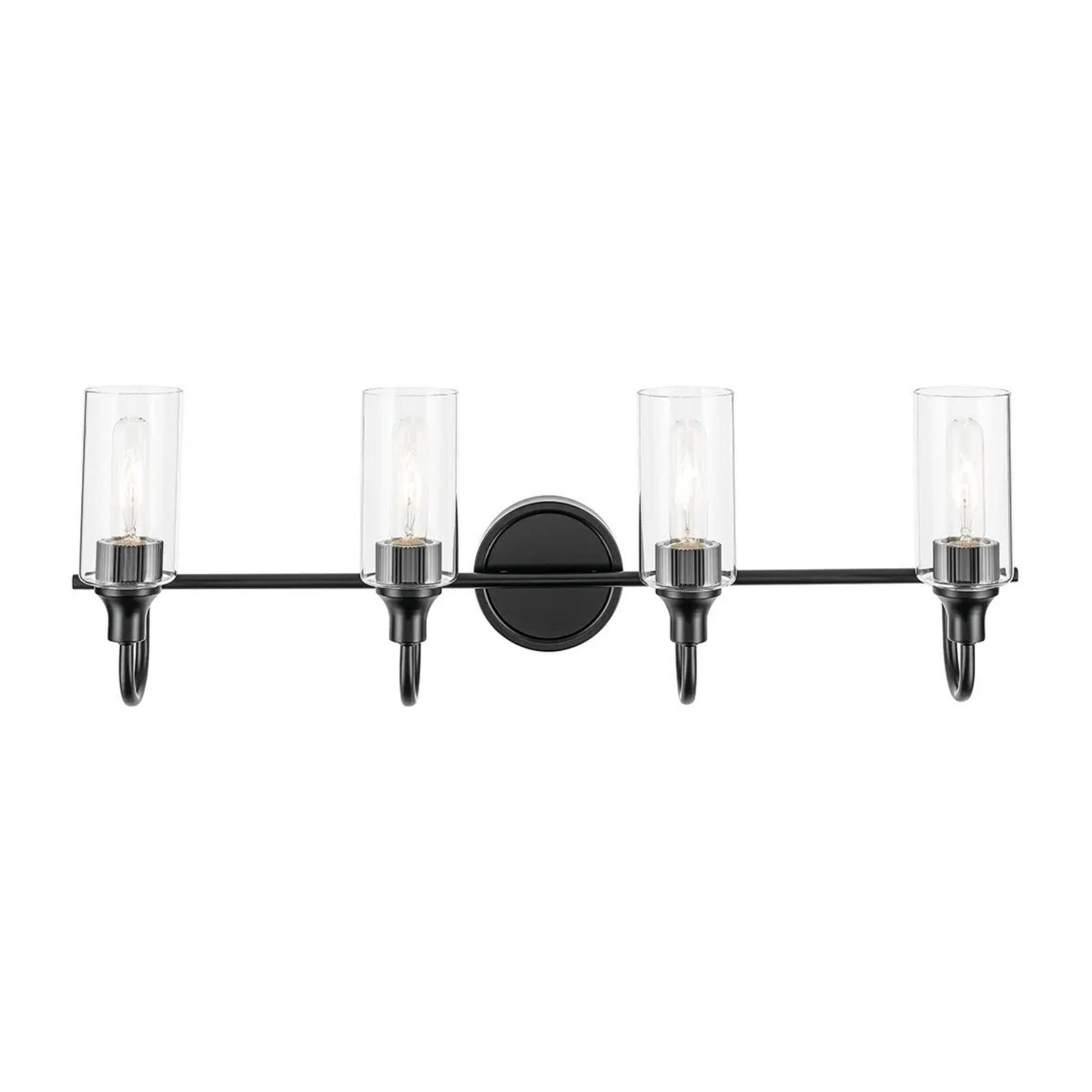 Kichler Lighting - Kavi 32" 4-Light Bath Vanity Light, Black Finish | Bees Lighting