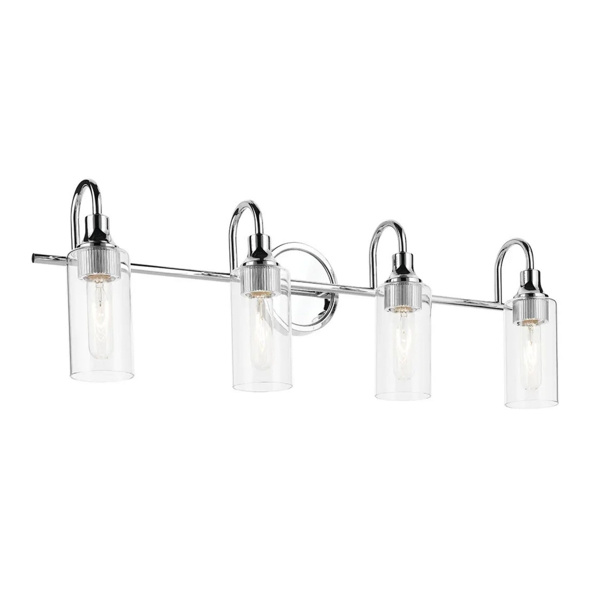 Kichler Lighting - Kavi 32" 4-Light Bath Vanity Light, Chrome Finish | Bees Lighting