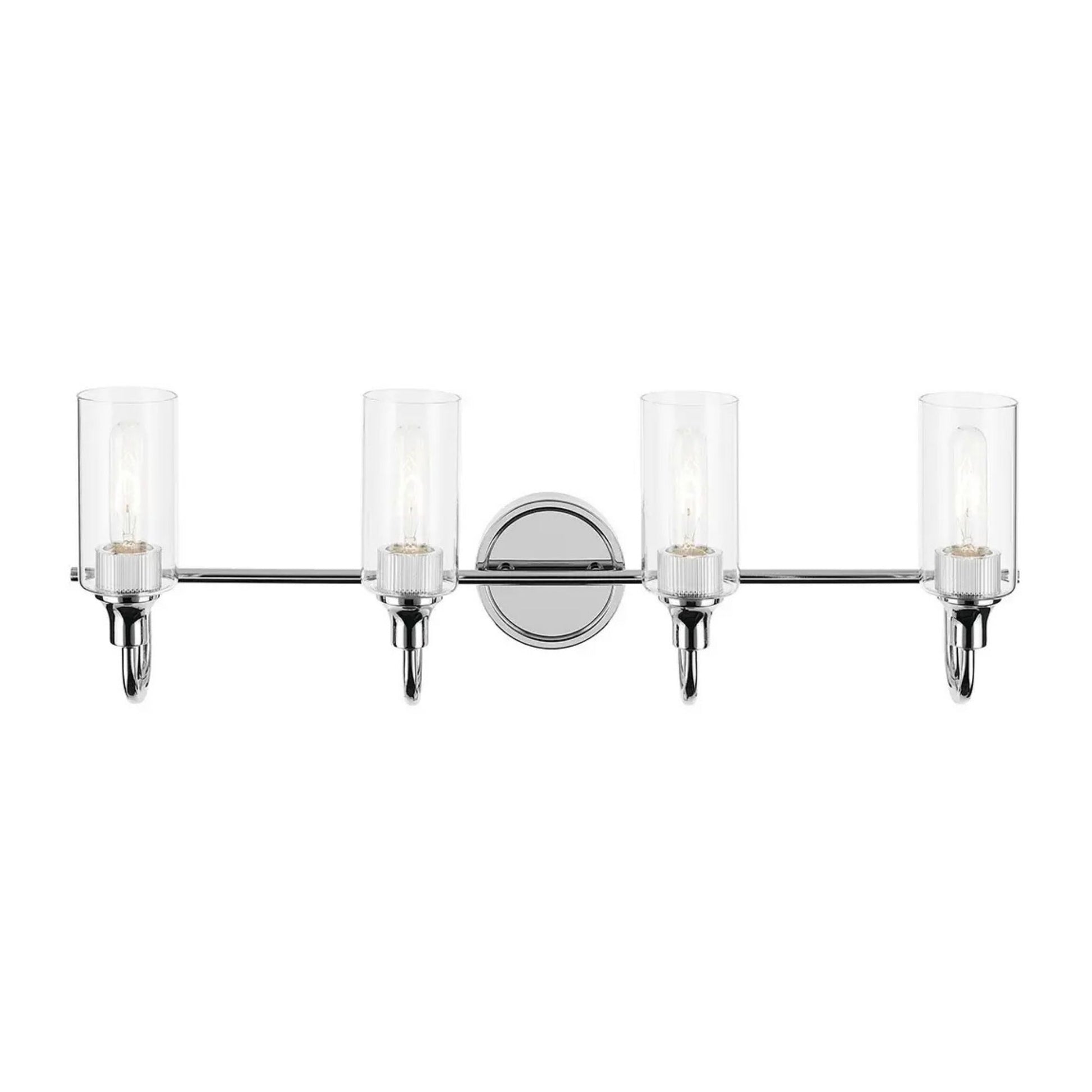 Kichler Lighting - Kavi 32" 4-Light Bath Vanity Light, Chrome Finish | Bees Lighting