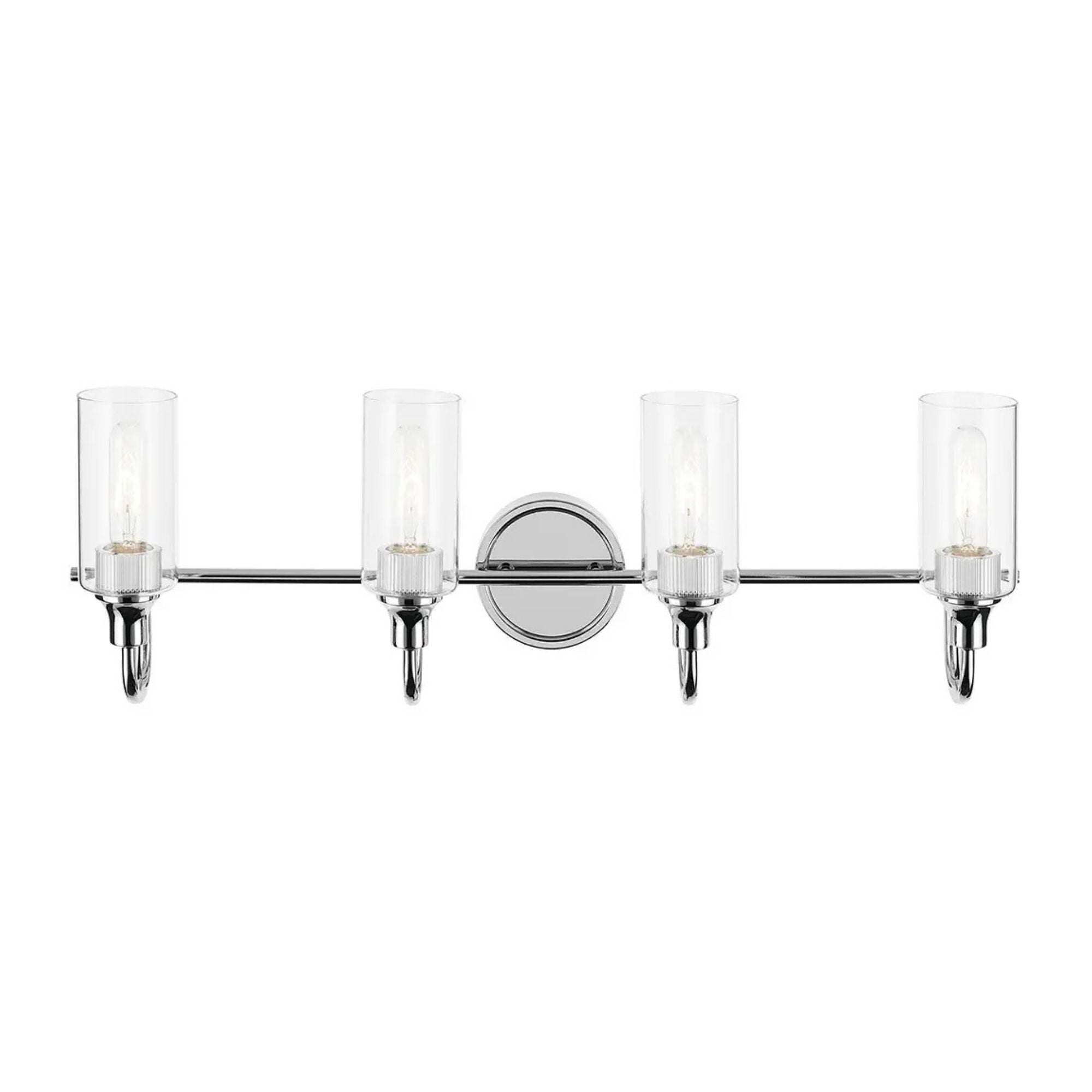 Kichler Lighting - Kavi 32" 4-Light Bath Vanity Light, Chrome Finish | Bees Lighting