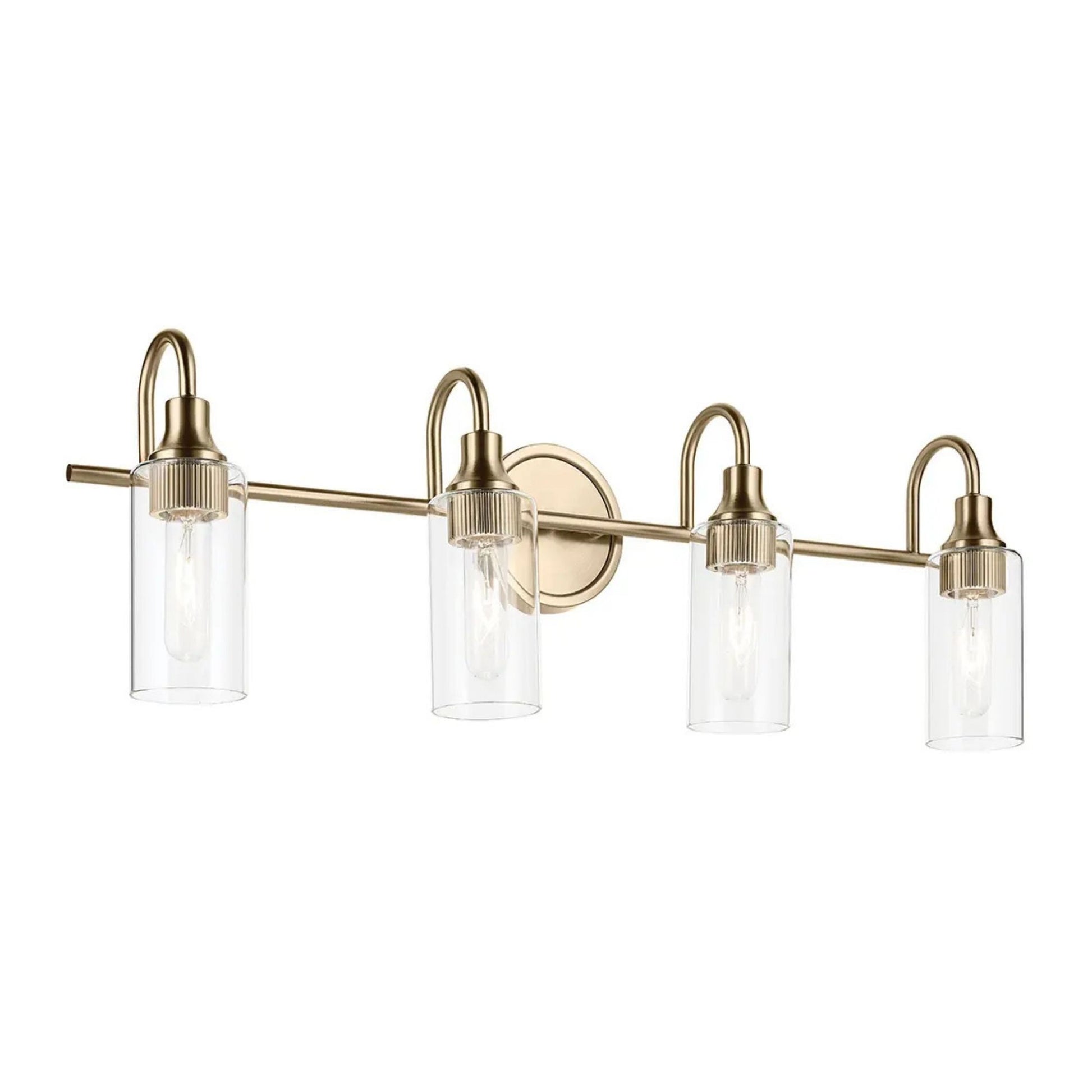Kichler Lighting - Kavi 32" 4-Light Bath Vanity Light, Champagne Bronze Finish | Bees Lighting