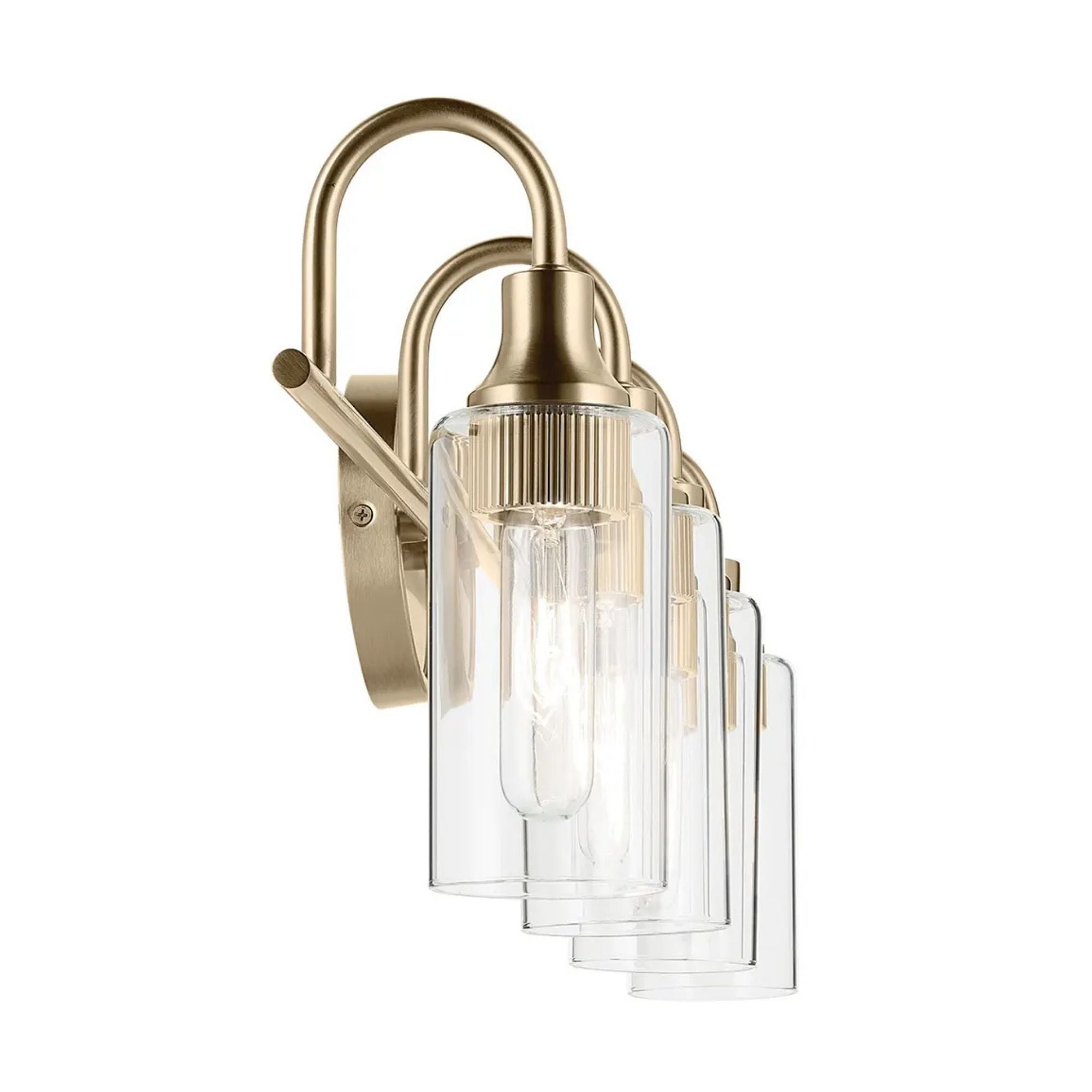 Kichler Lighting - Kavi 32" 4-Light Bath Vanity Light, Champagne Bronze Finish | Bees Lighting