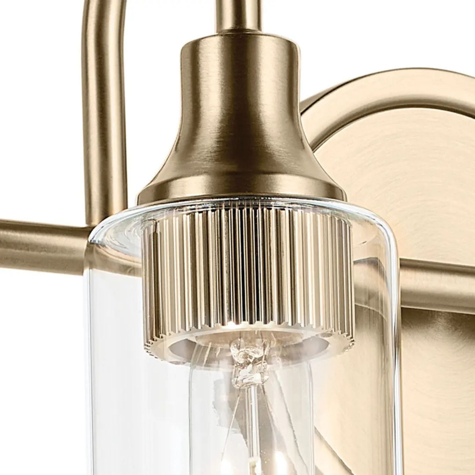 Kichler Lighting - Kavi 32" 4-Light Bath Vanity Light, Champagne Bronze Finish | Bees Lighting