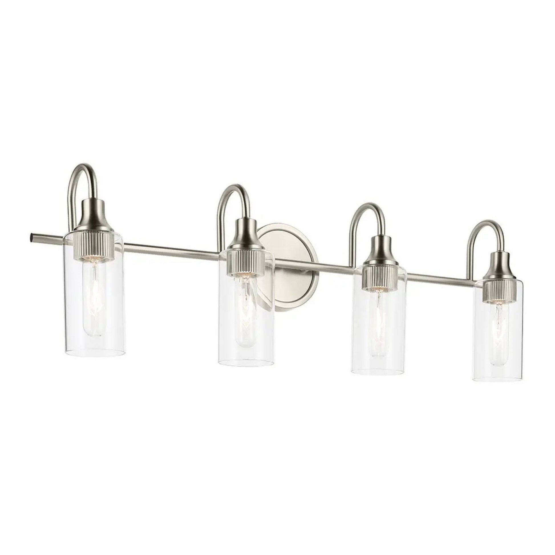 Kichler Lighting - Kavi 32" 4-Light Bath Vanity Light, Brushed Nickel Finish | Bees Lighting