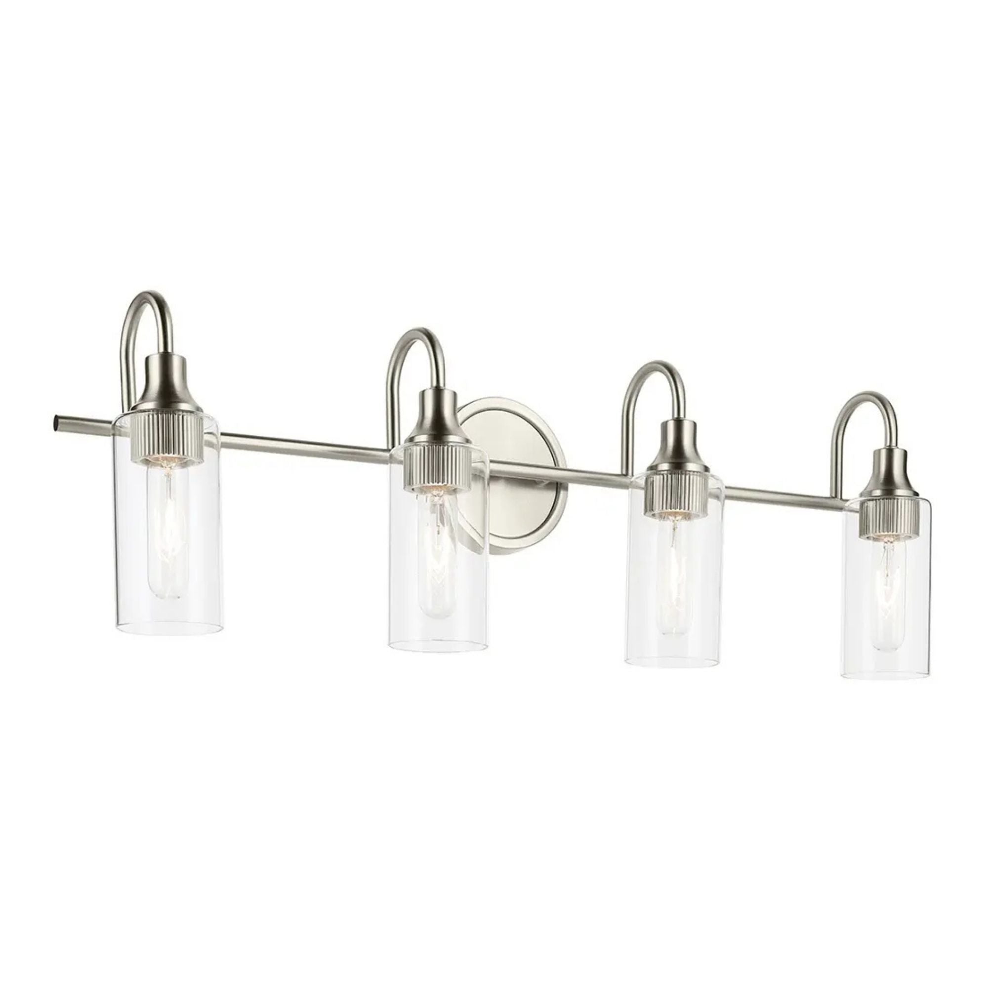 Kavi 32" 4-Light Bath Vanity Light, Brushed Nickel Finish