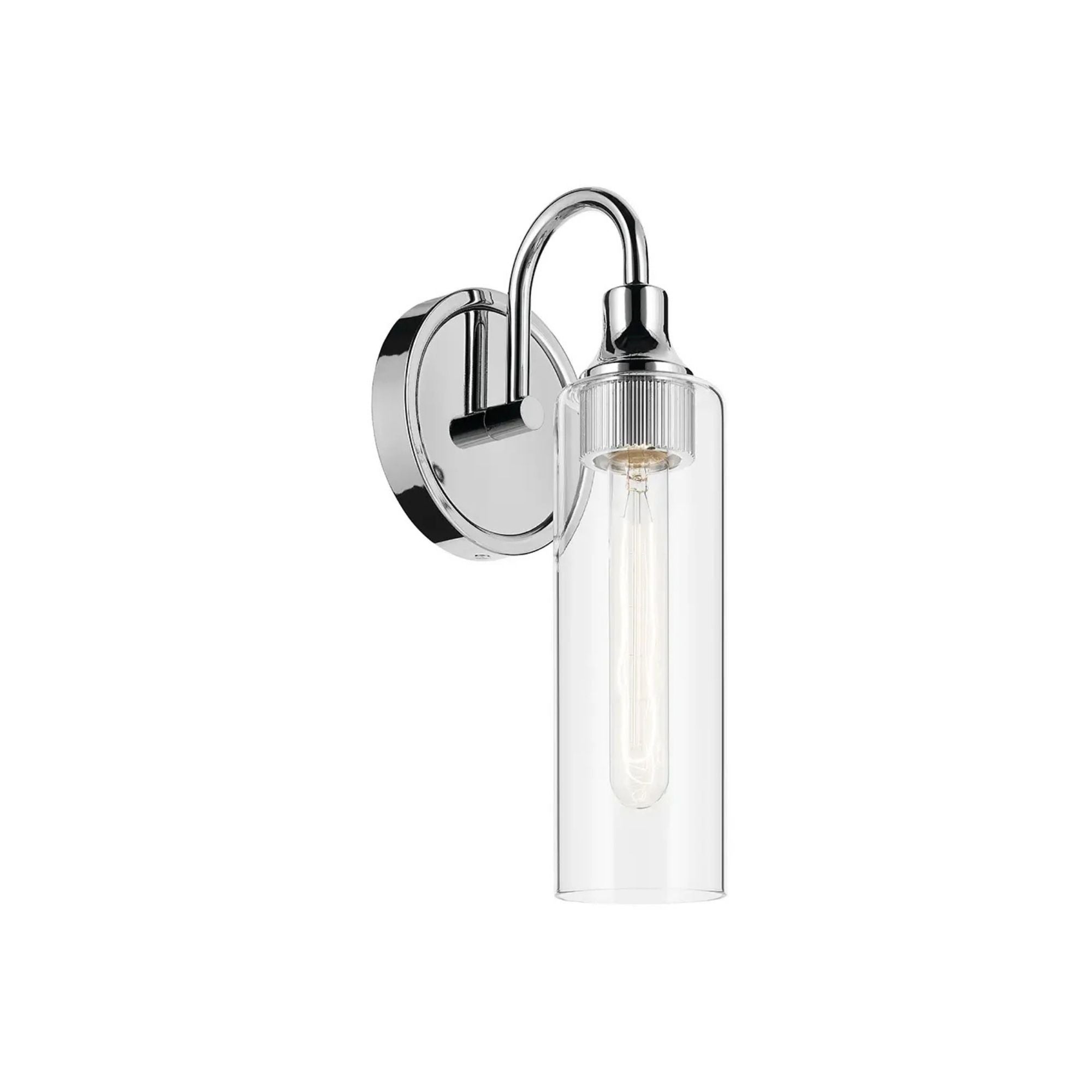 Kavi 13" Wall Sconce, Chrome Finish