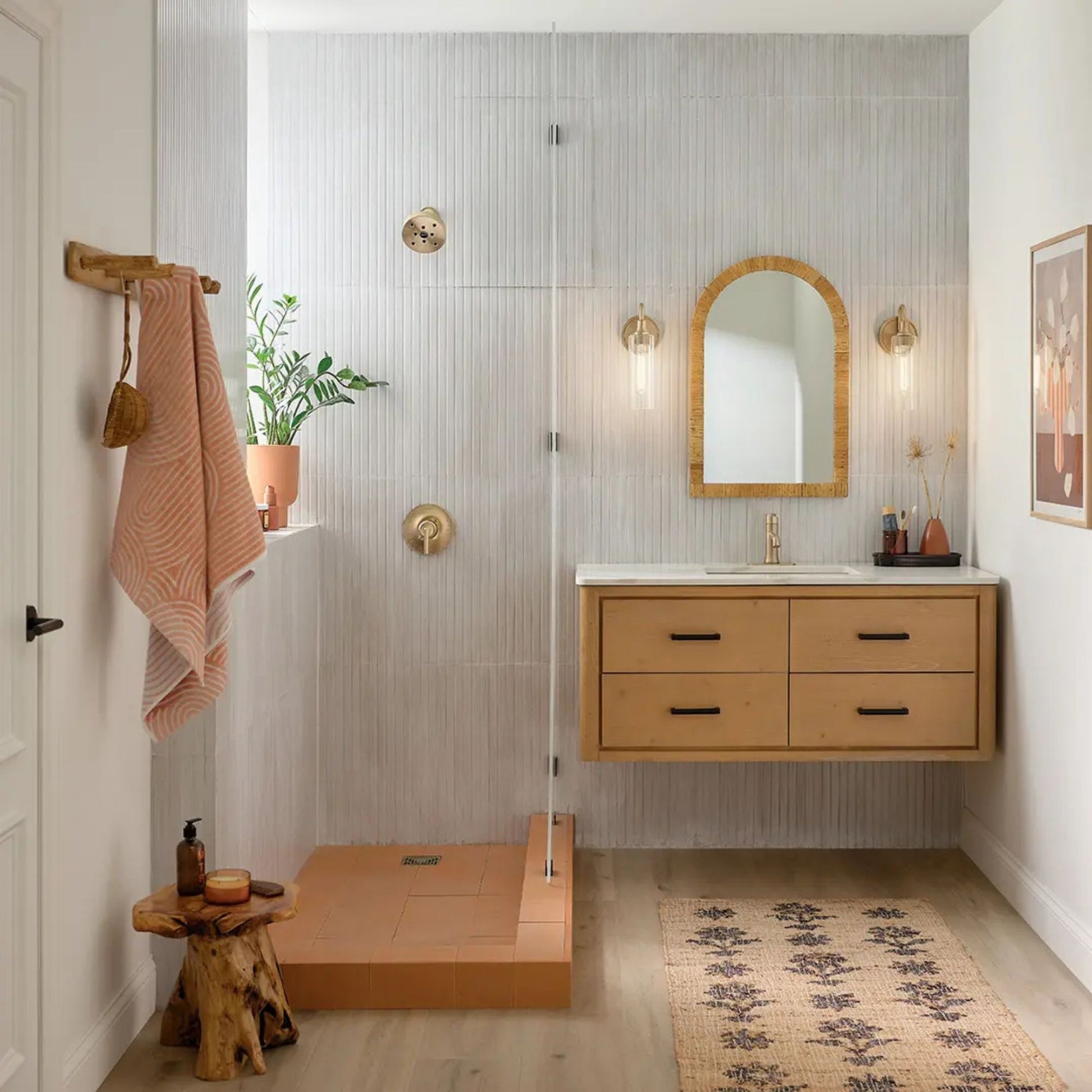 Kichler Lighting - Kavi 13" Wall Sconce, Champagne Bronze Finish | Bees Lighting