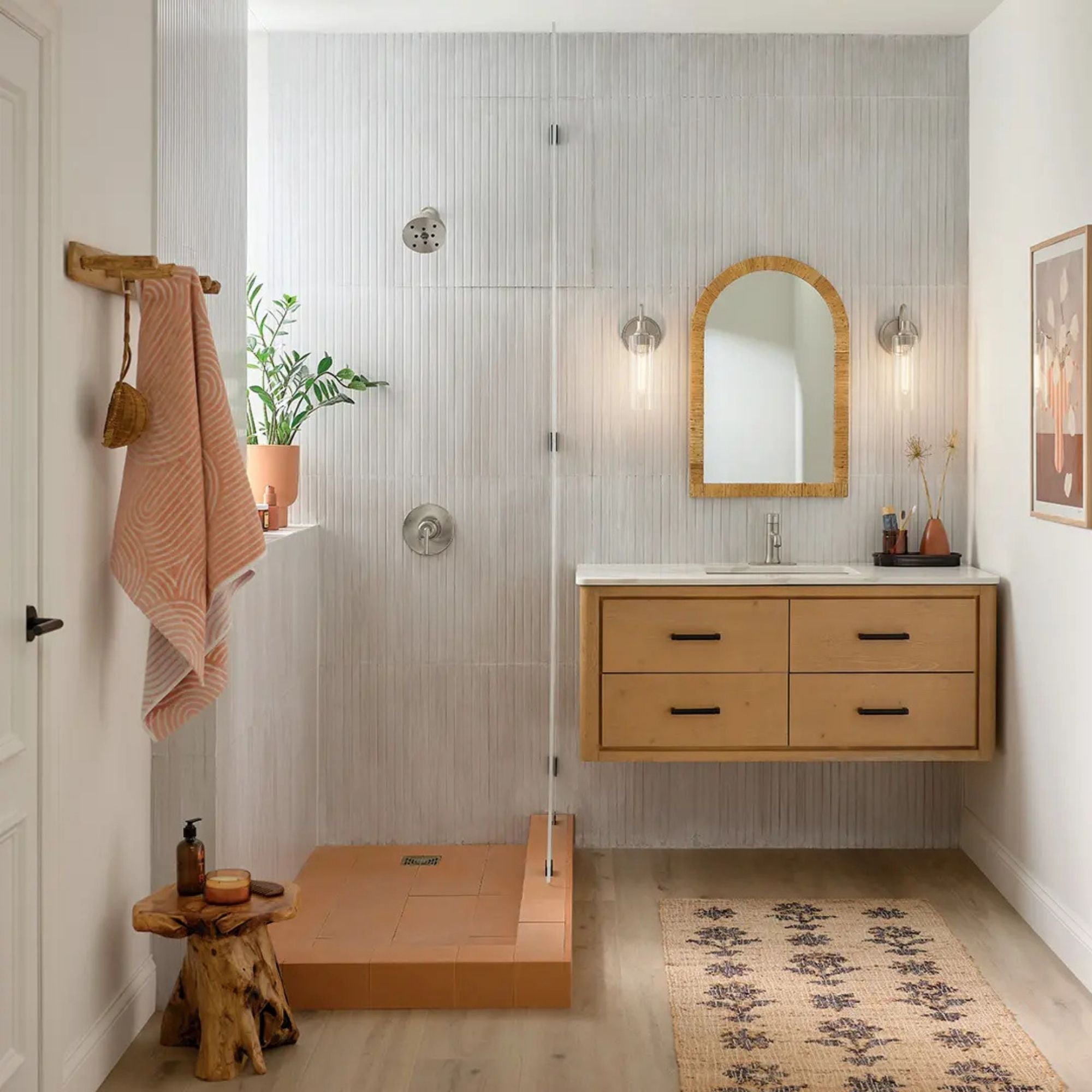 Kavi 13" Wall Sconce, Brushed Nickel Finish