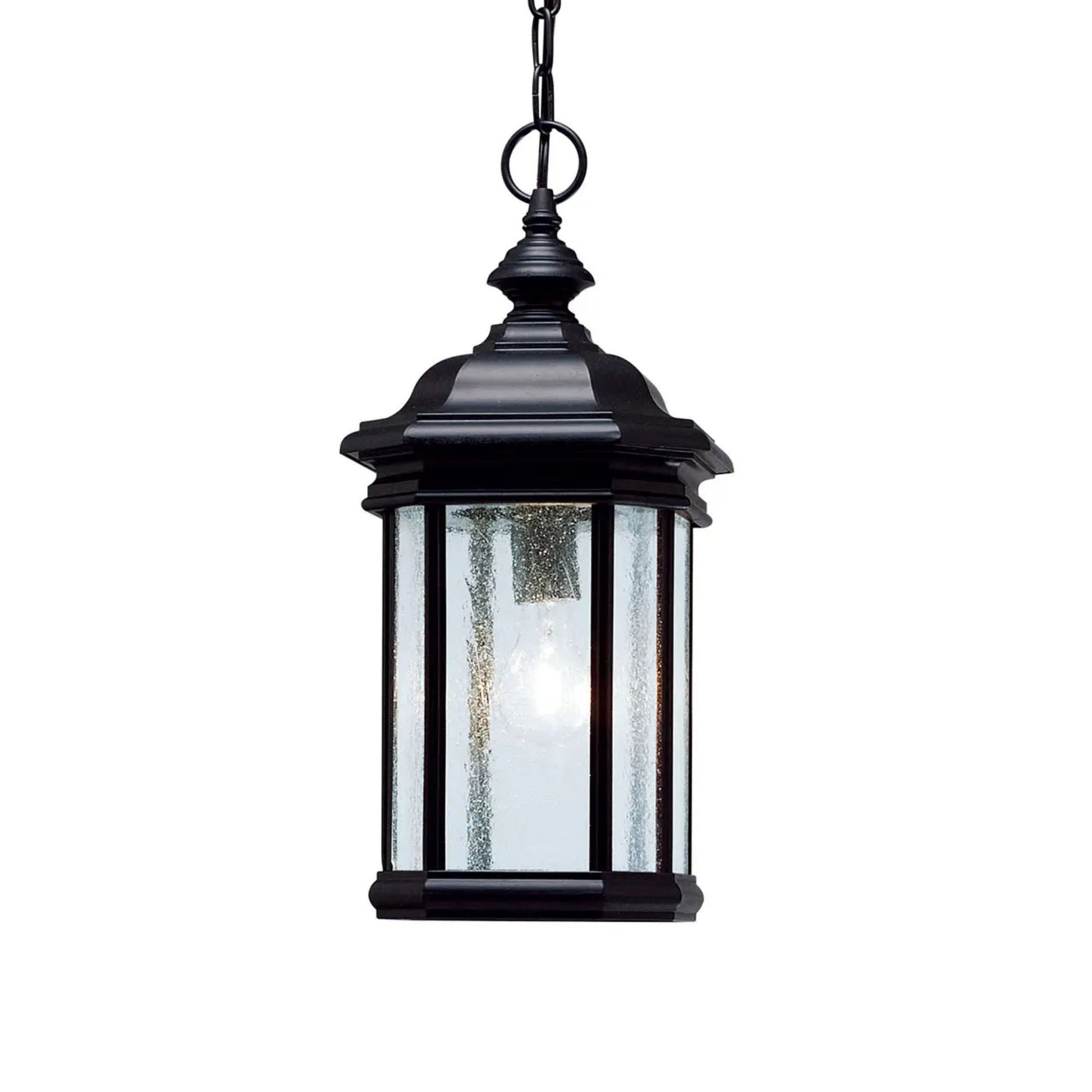 Kichler Lighting - Kirkwood 18" Outdoor Pendant, Black Finish | Bees Lighting