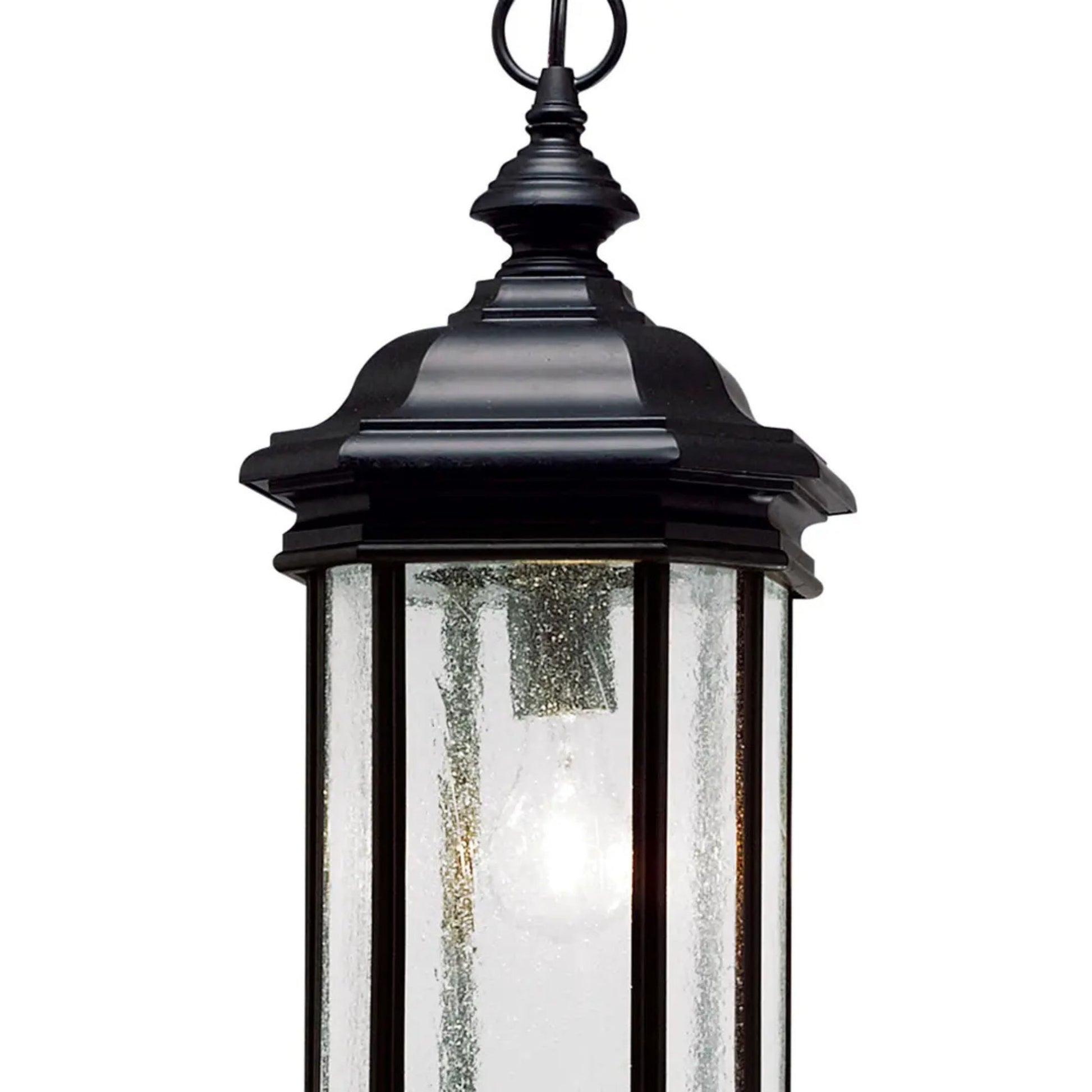 Kichler Lighting - Kirkwood 18" Outdoor Pendant, Black Finish | Bees Lighting