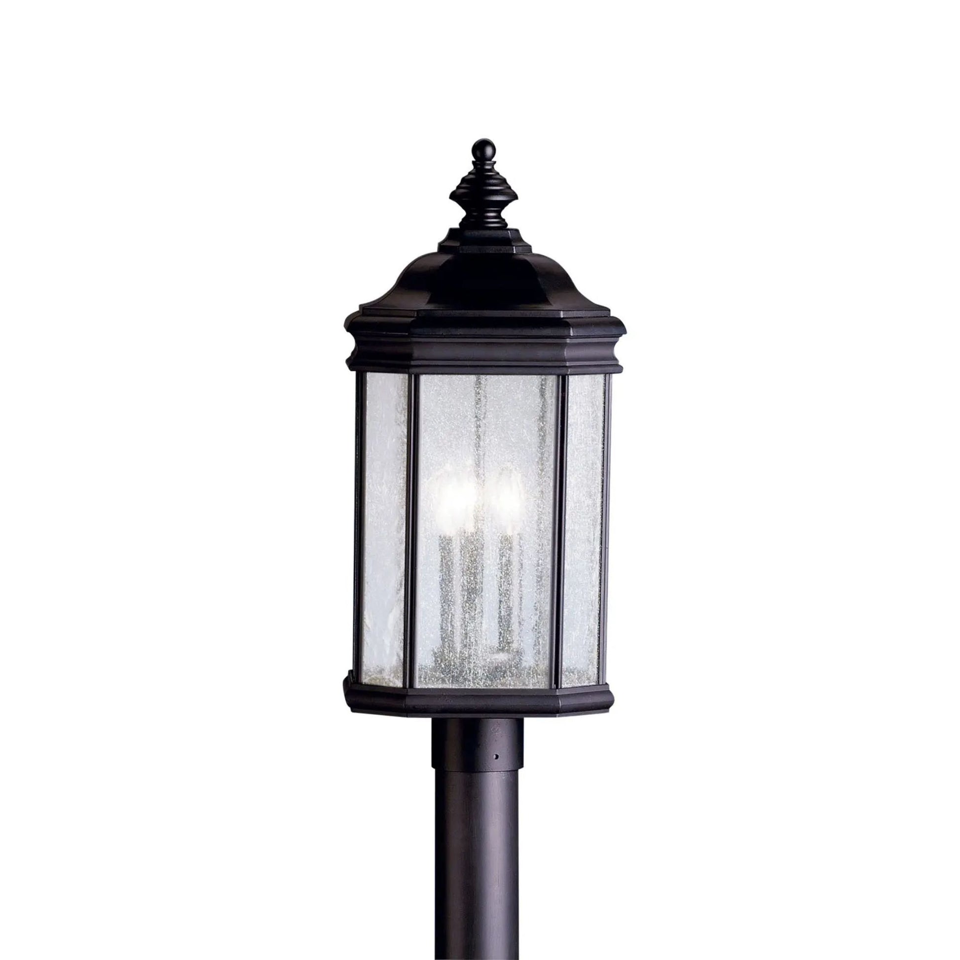 Kichler Lighting - Kirkwood 23" 3-Light Outdoor Post Light, Black Finish | Bees Lighting