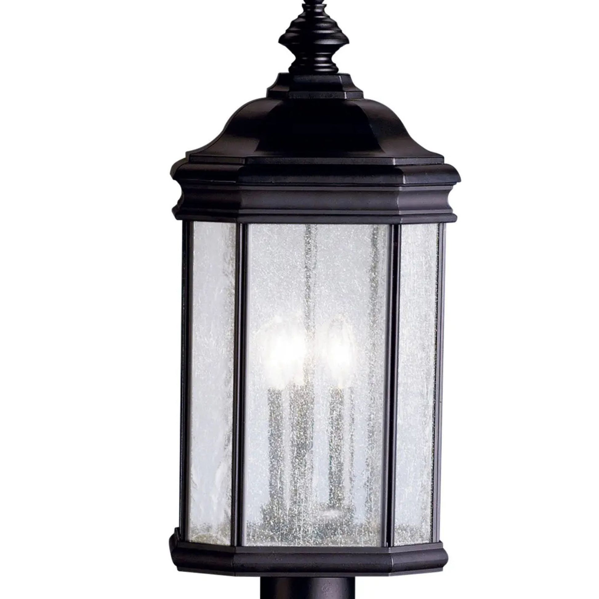 Kichler Lighting - Kirkwood 23" 3-Light Outdoor Post Light, Black Finish | Bees Lighting