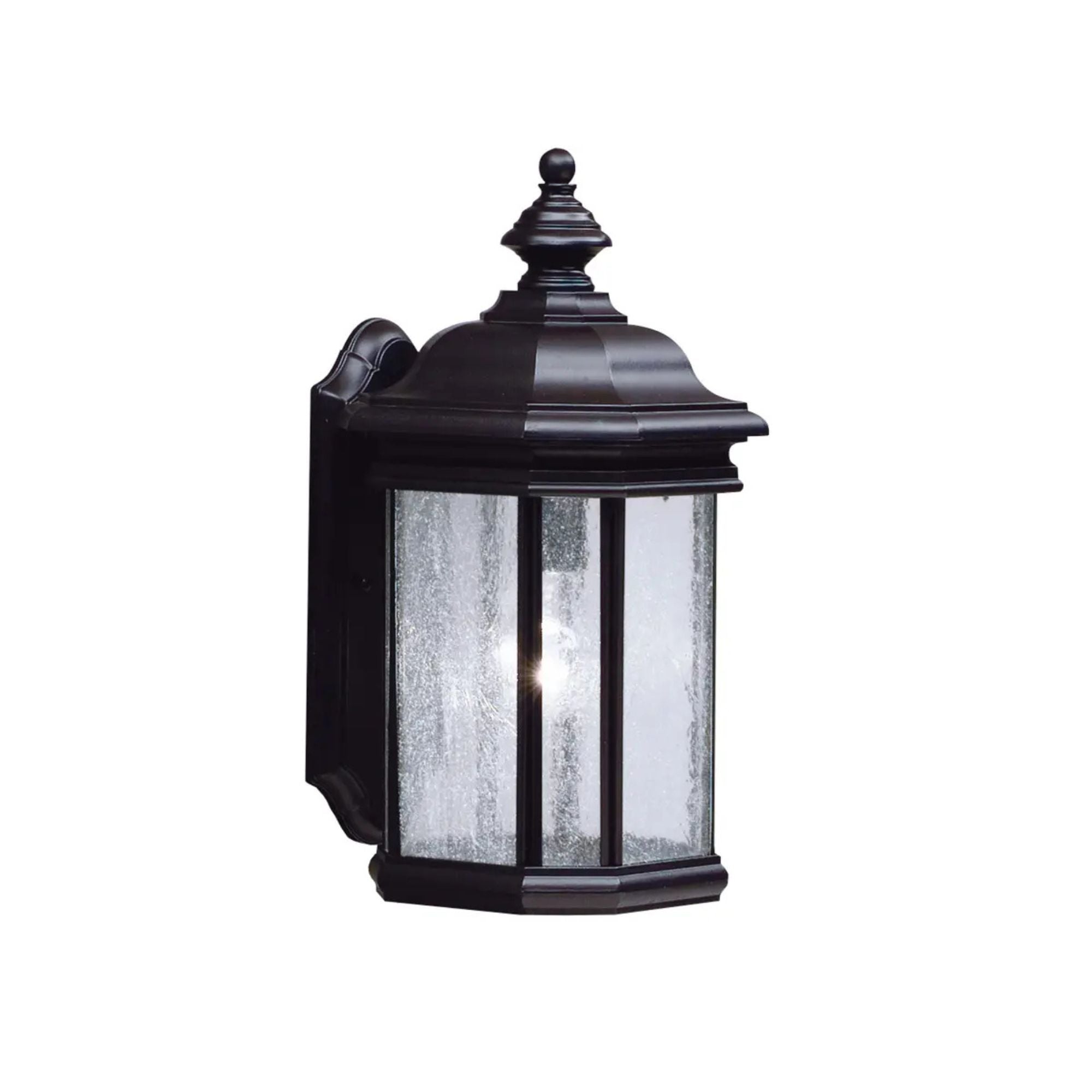 Kirkwood 17" Outdoor Wall Light, Black Finish