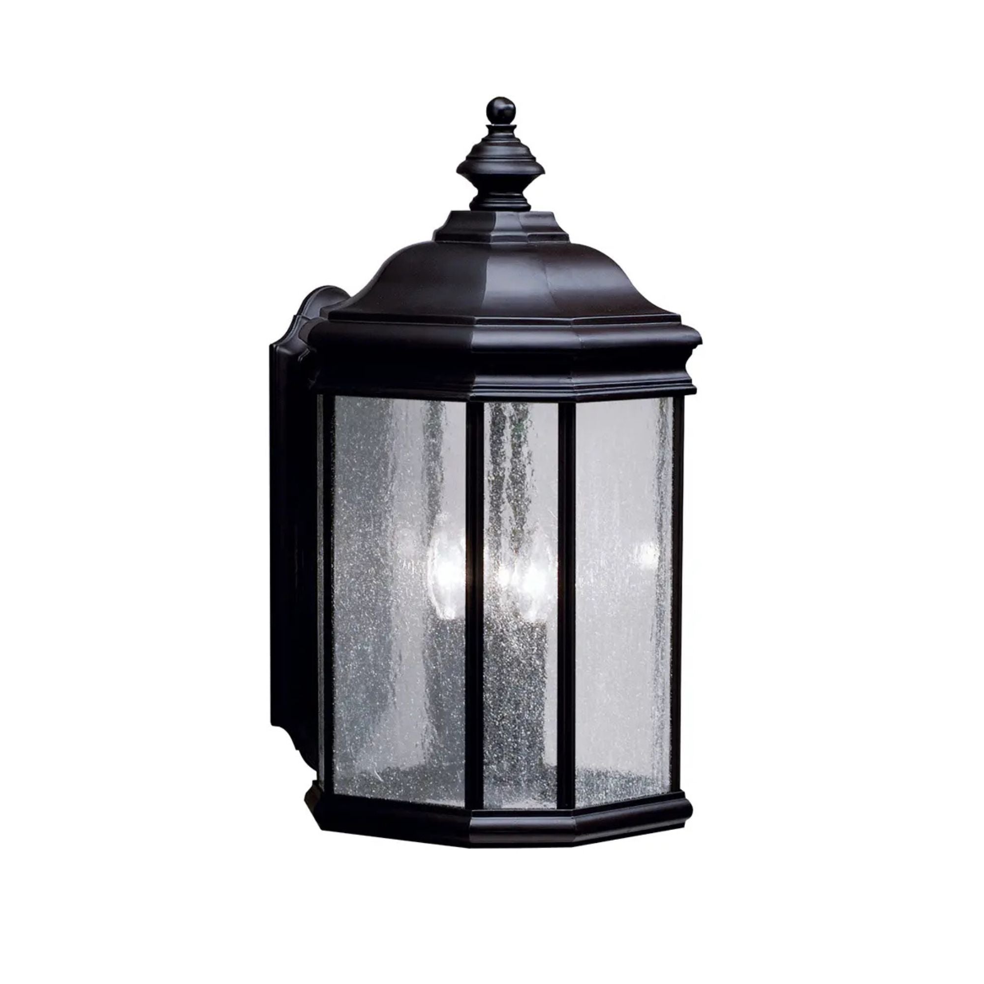 Kirkwood 21" 3-Light Outdoor Wall Light, Black Finish