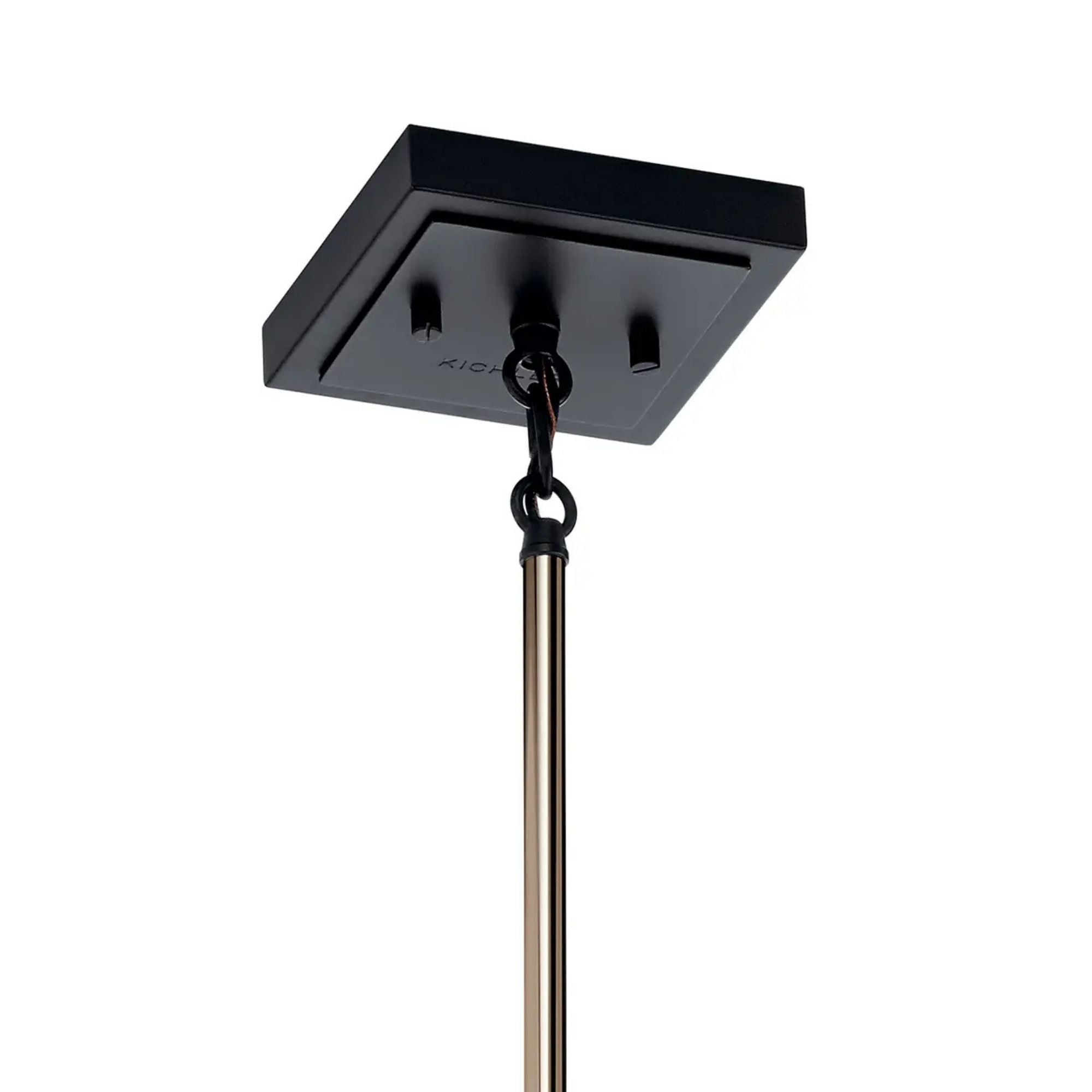 Kichler Kitner 14.75 in. 1-Light Pendant, Polished Nickel with Clear Seeded Glass