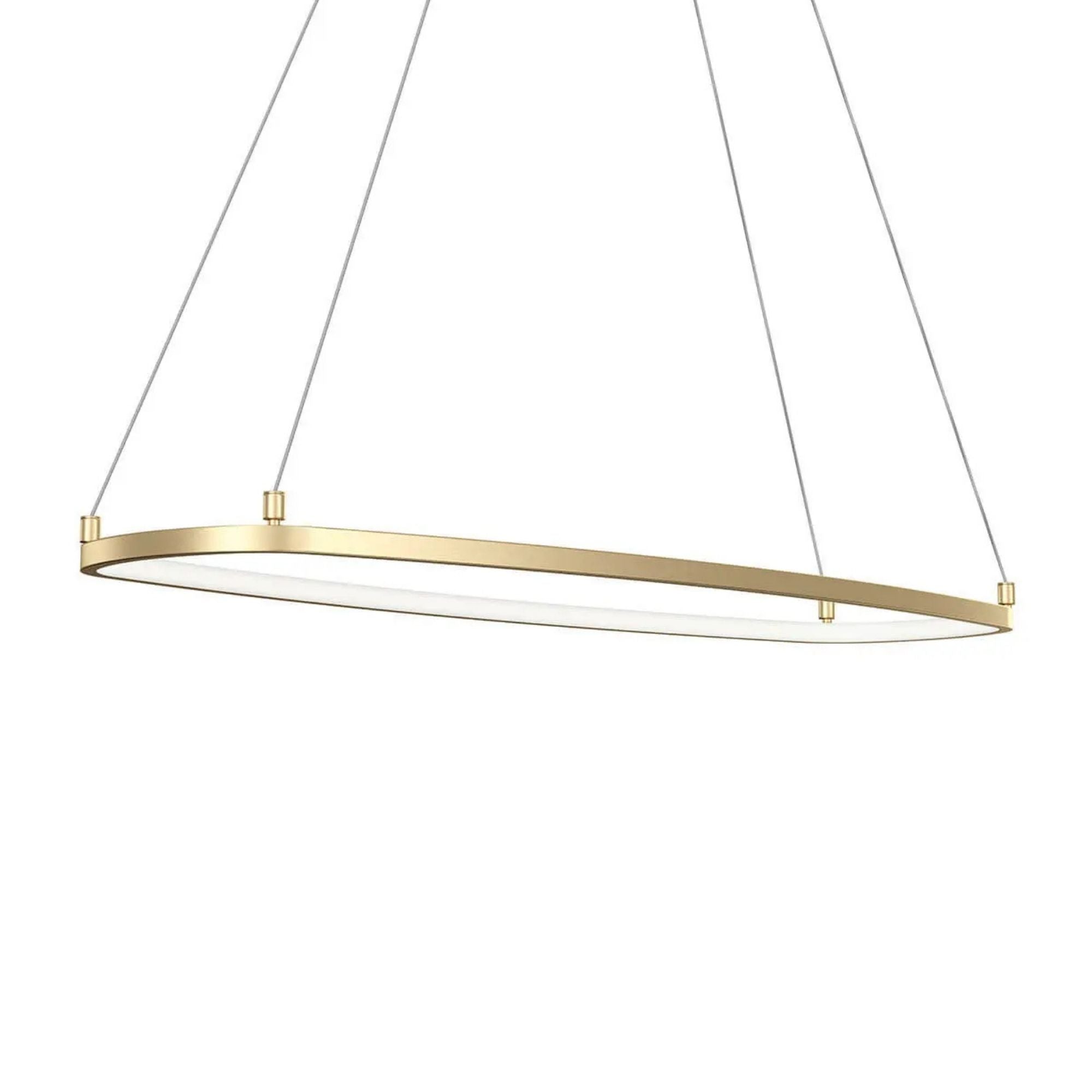 Kichler Koloa 41 in. LED Linear Chandelier, Champagne Gold