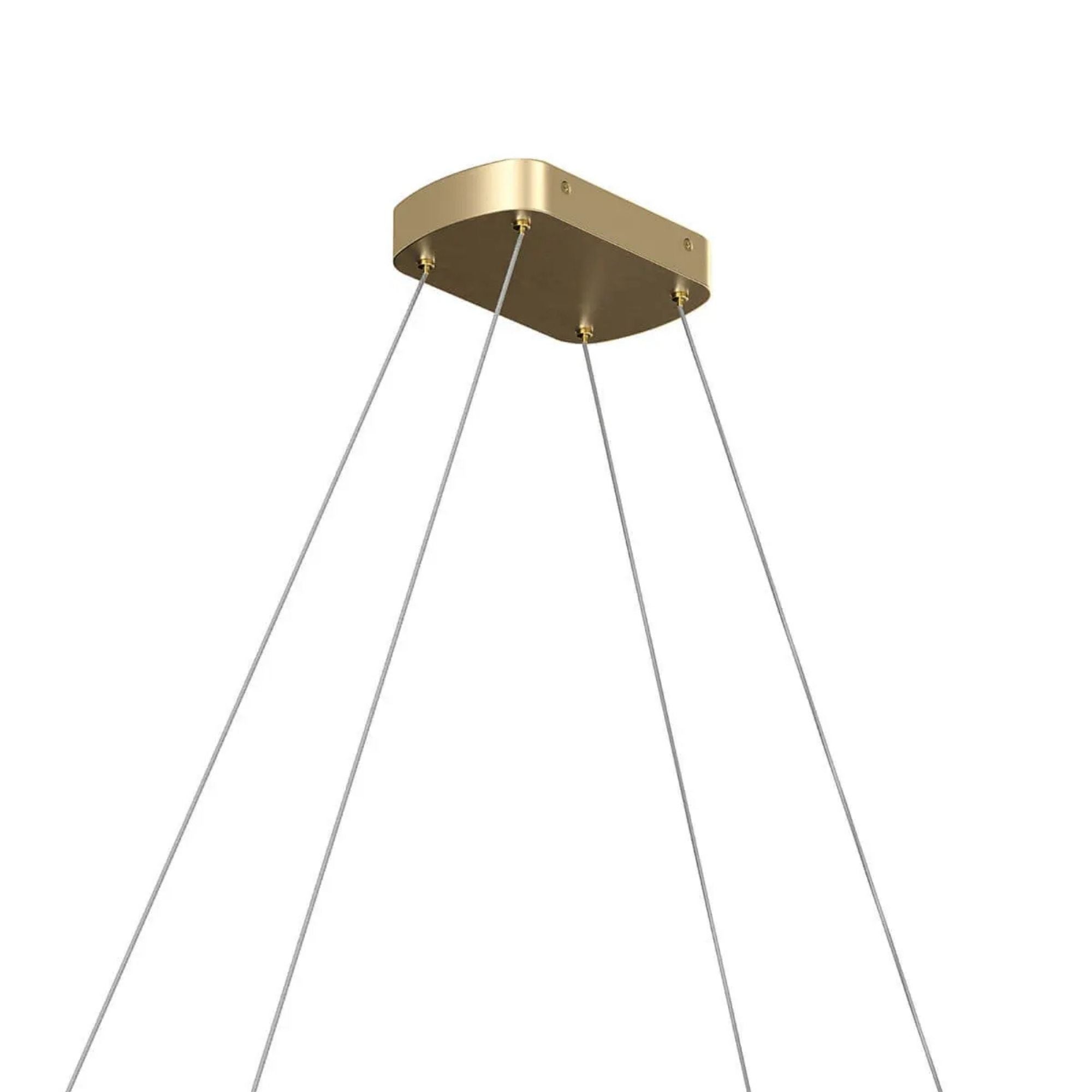 Kichler Koloa 41 in. LED Linear Chandelier, Champagne Gold
