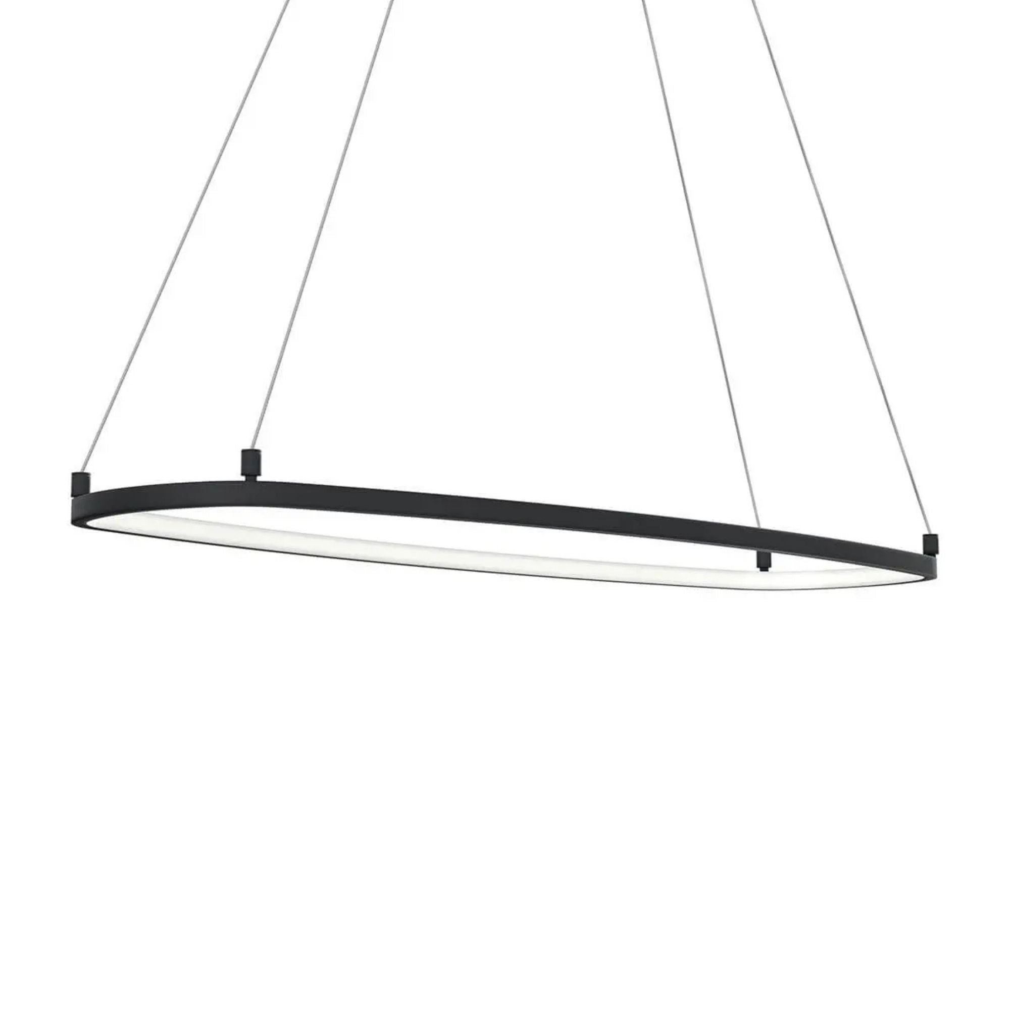 Kichler Koloa 41 in. LED Linear Chandelier, Matte Black