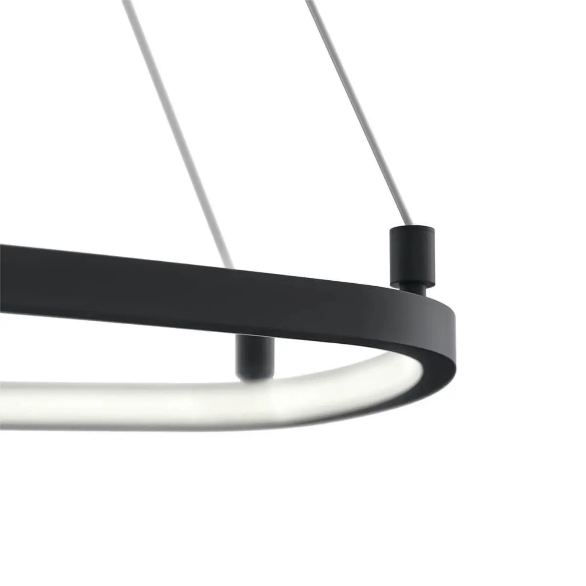 Kichler Koloa 41 in. LED Linear Chandelier, Matte Black