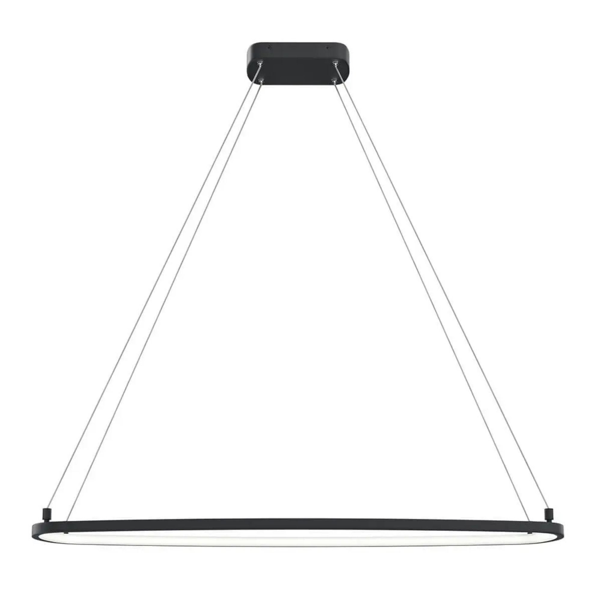 Kichler Koloa 41 in. LED Linear Chandelier, Matte Black