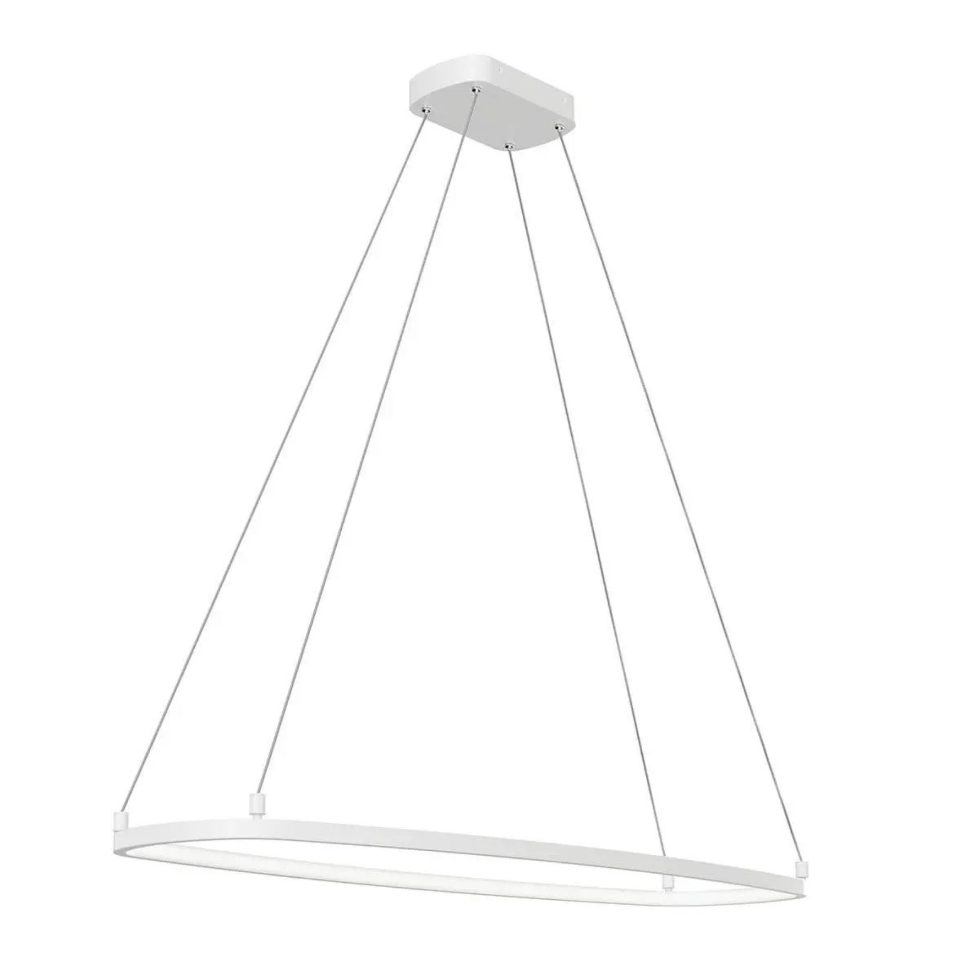 Kichler Koloa 41 in. LED Linear Chandelier, White