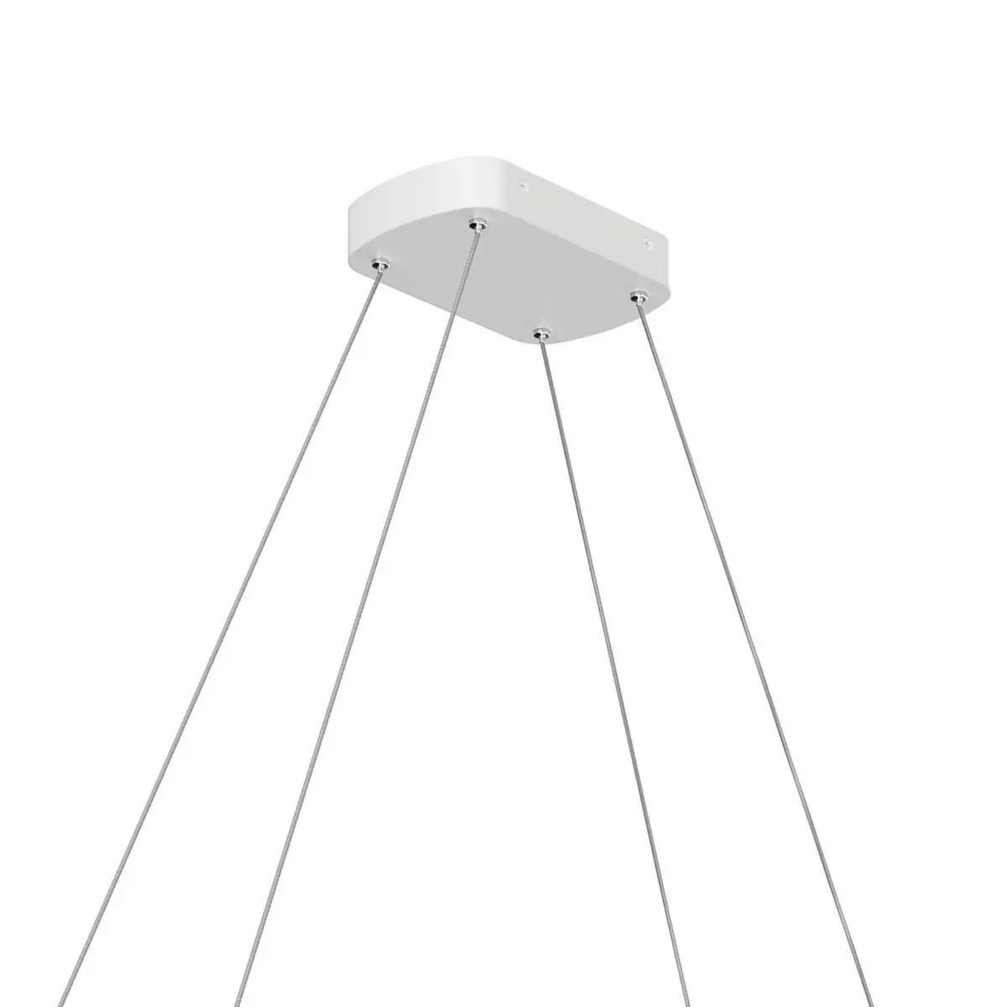 Kichler Koloa 41 in. LED Linear Chandelier, White