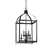 Kichler Larkin 36.25 in. 6-Light Chandelier, Black