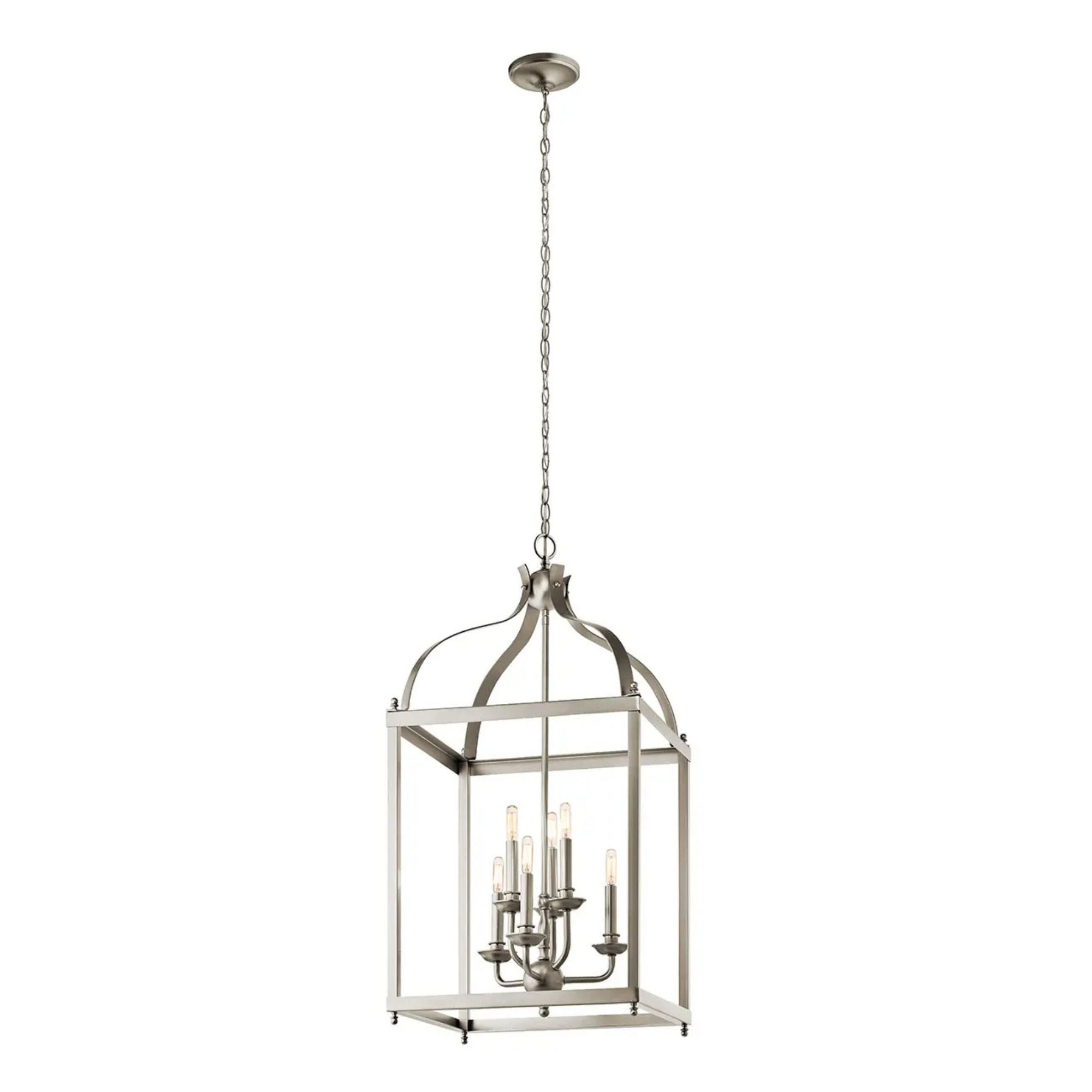 Kichler Larkin 36.25 in. 6-Light Chandelier, Brushed Nickel