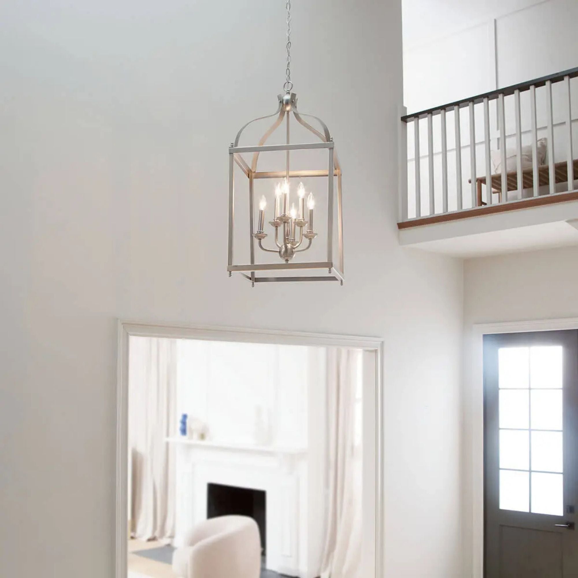 Kichler Larkin 36.25 in. 6-Light Chandelier, Brushed Nickel