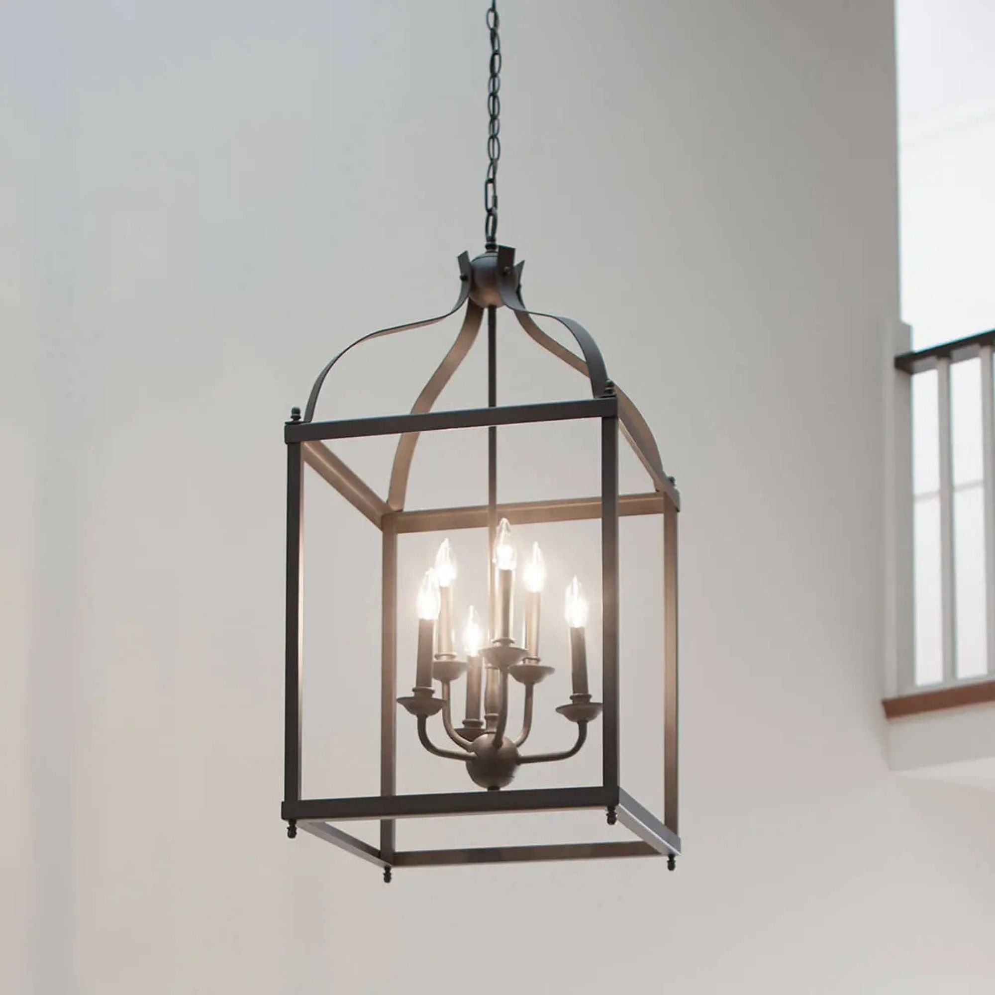 Kichler Larkin 36.25 in. 6-Light Chandelier, Olde Bronze