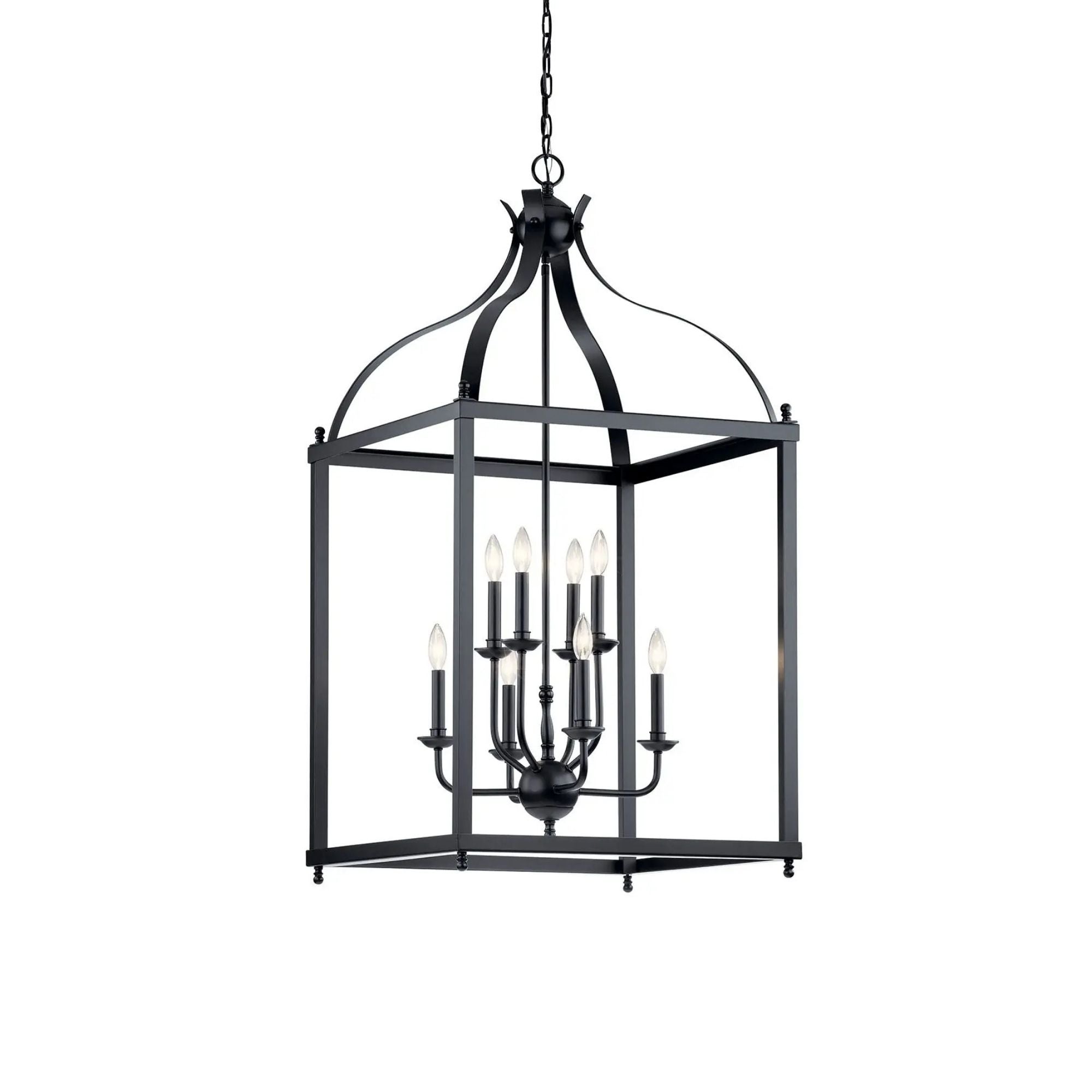 Kichler Larkin 47.75 in. 8-Light Chandelier, Black