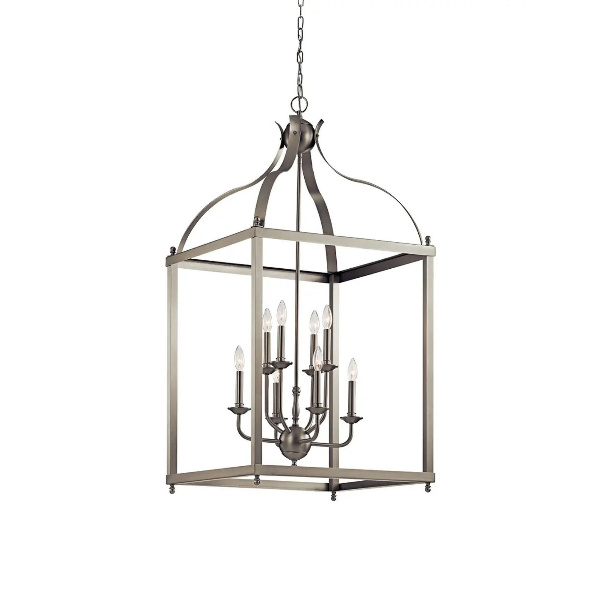 Kichler Larkin 47.75 in. 8-Light Chandelier, Brushed Nickel